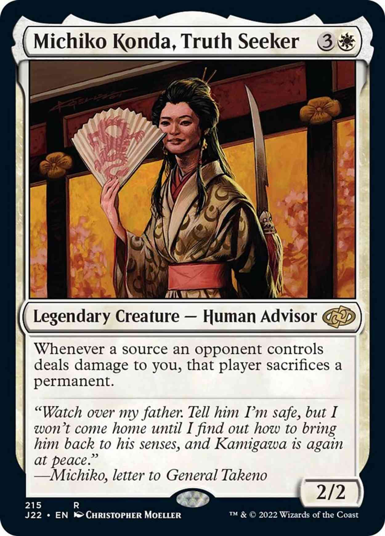 Michiko Konda, Truth Seeker magic card front