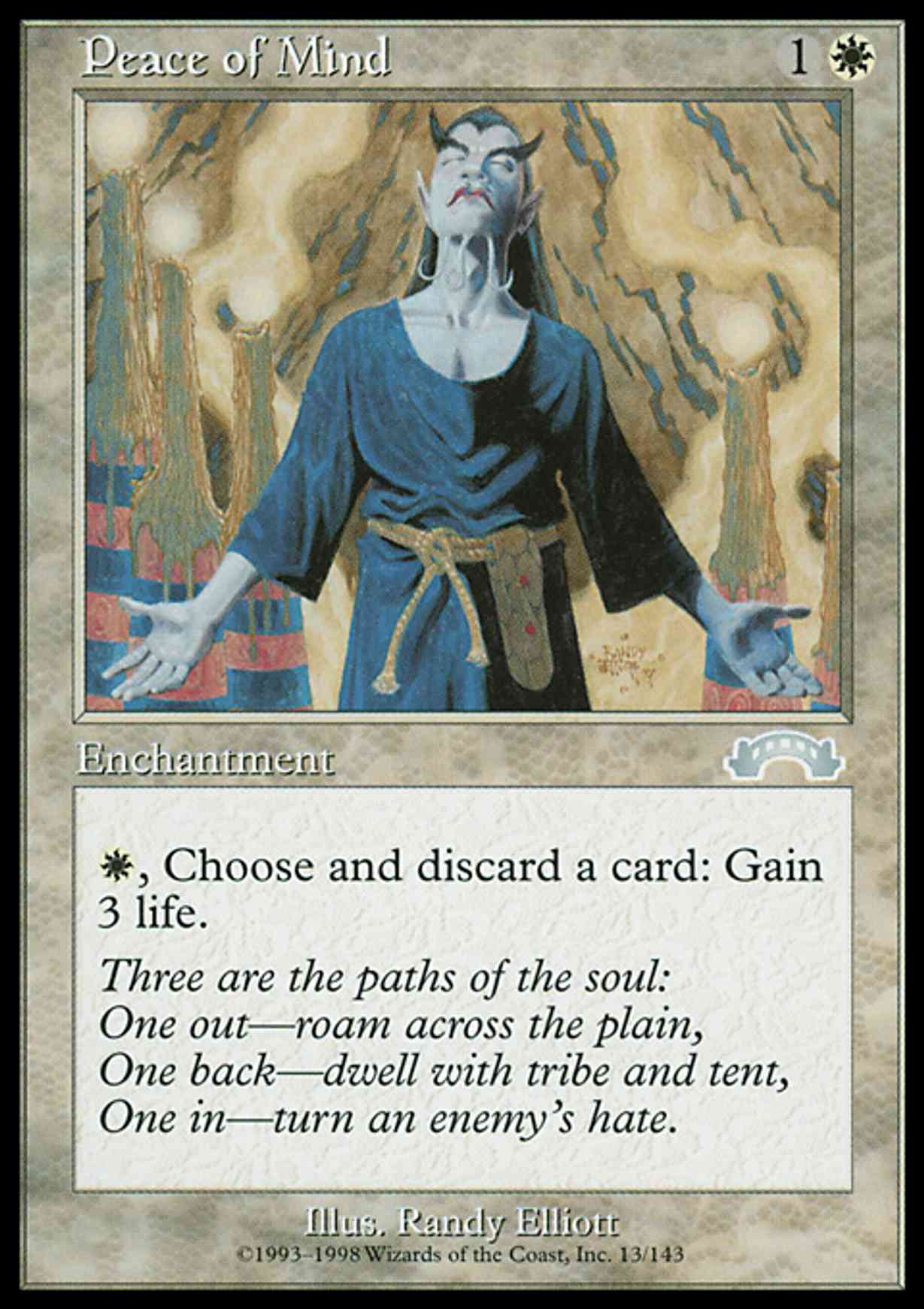 Peace of Mind magic card front