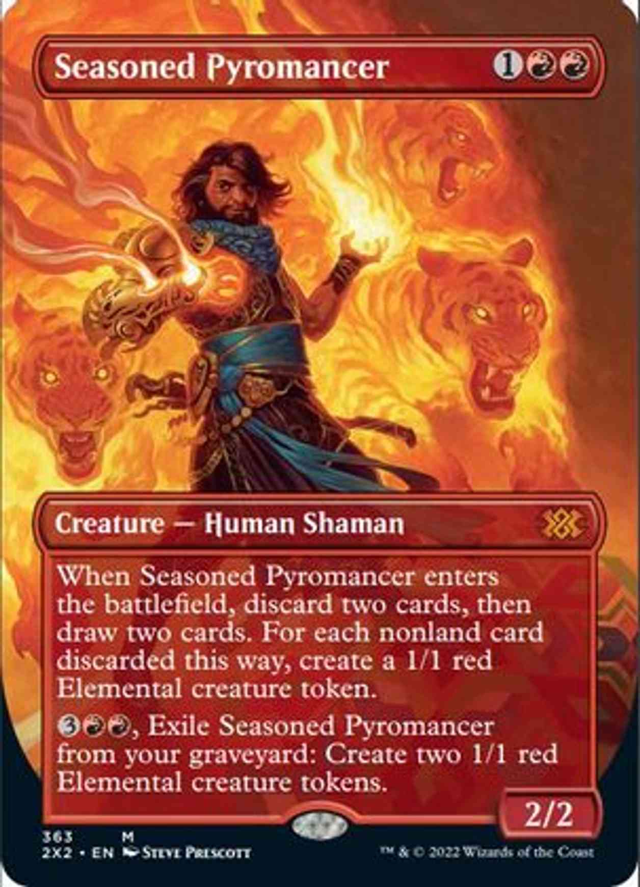 Seasoned Pyromancer (Borderless) magic card front