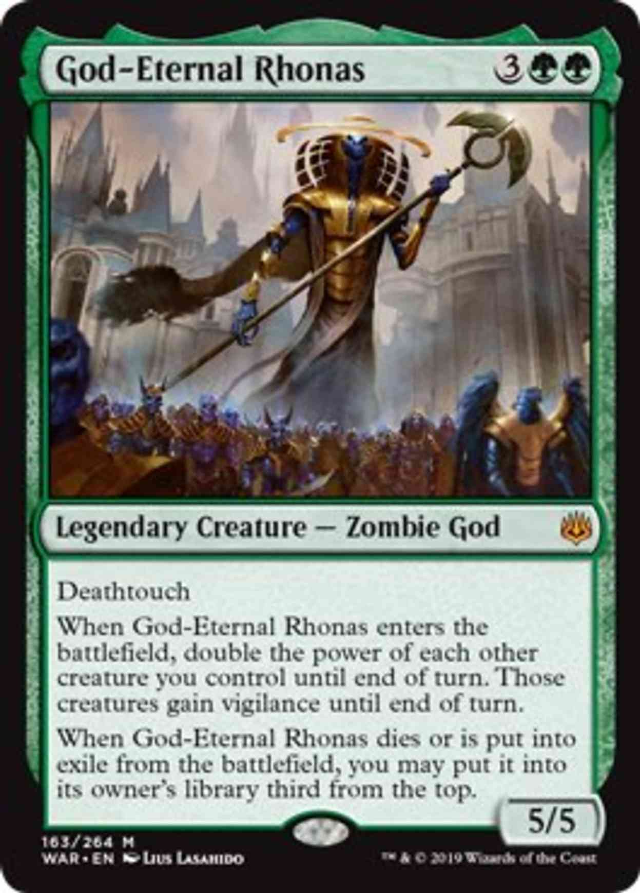 God-Eternal Rhonas magic card front