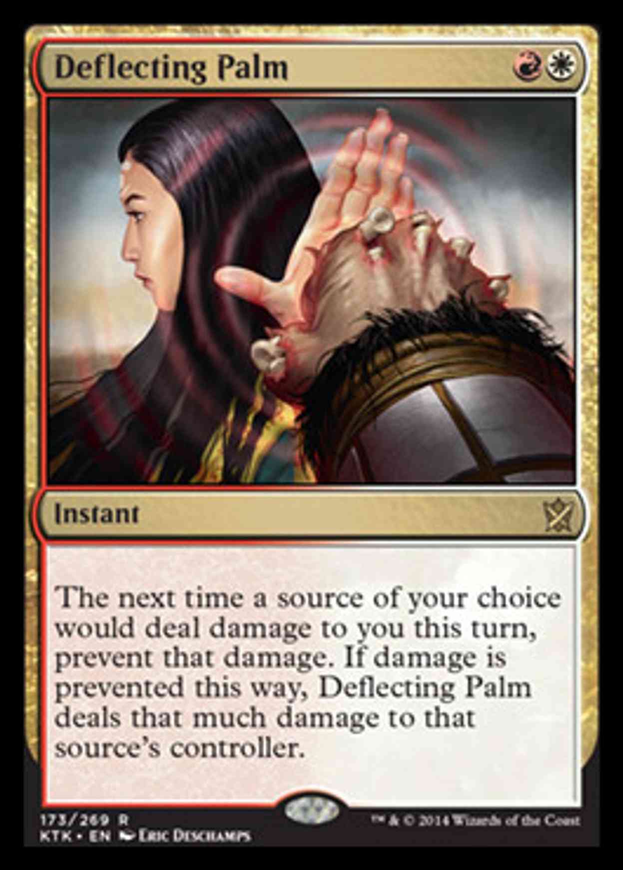 Deflecting Palm magic card front