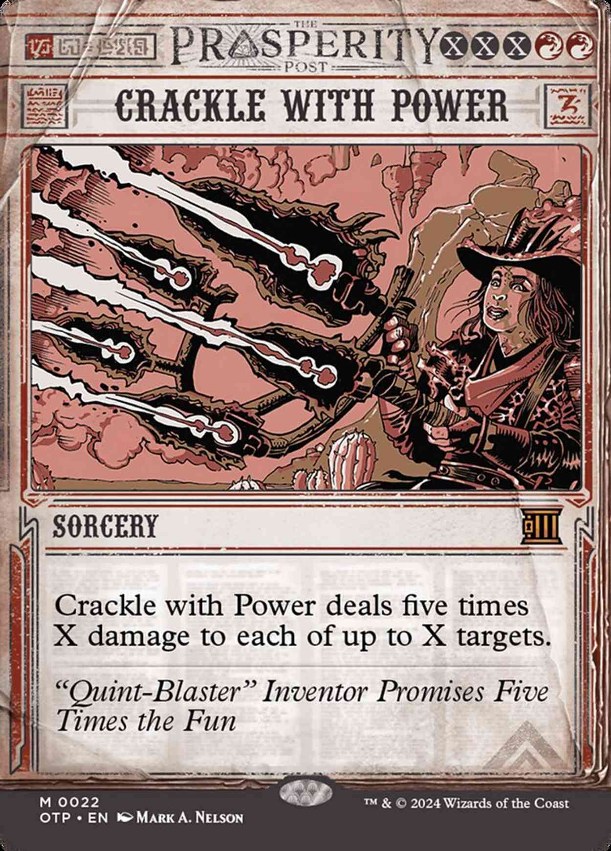 Crackle with Power magic card front