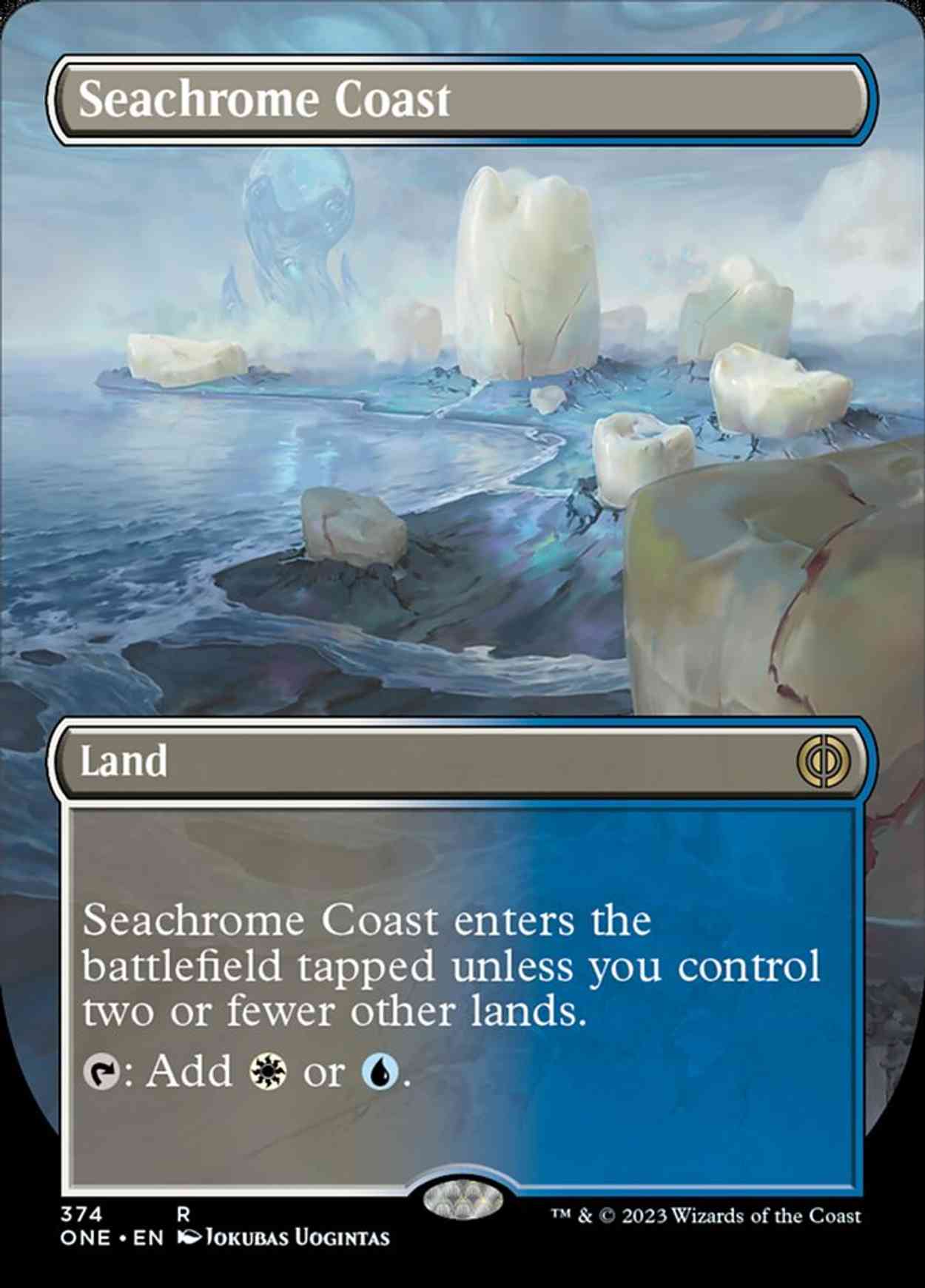 Seachrome Coast (Borderless) magic card front