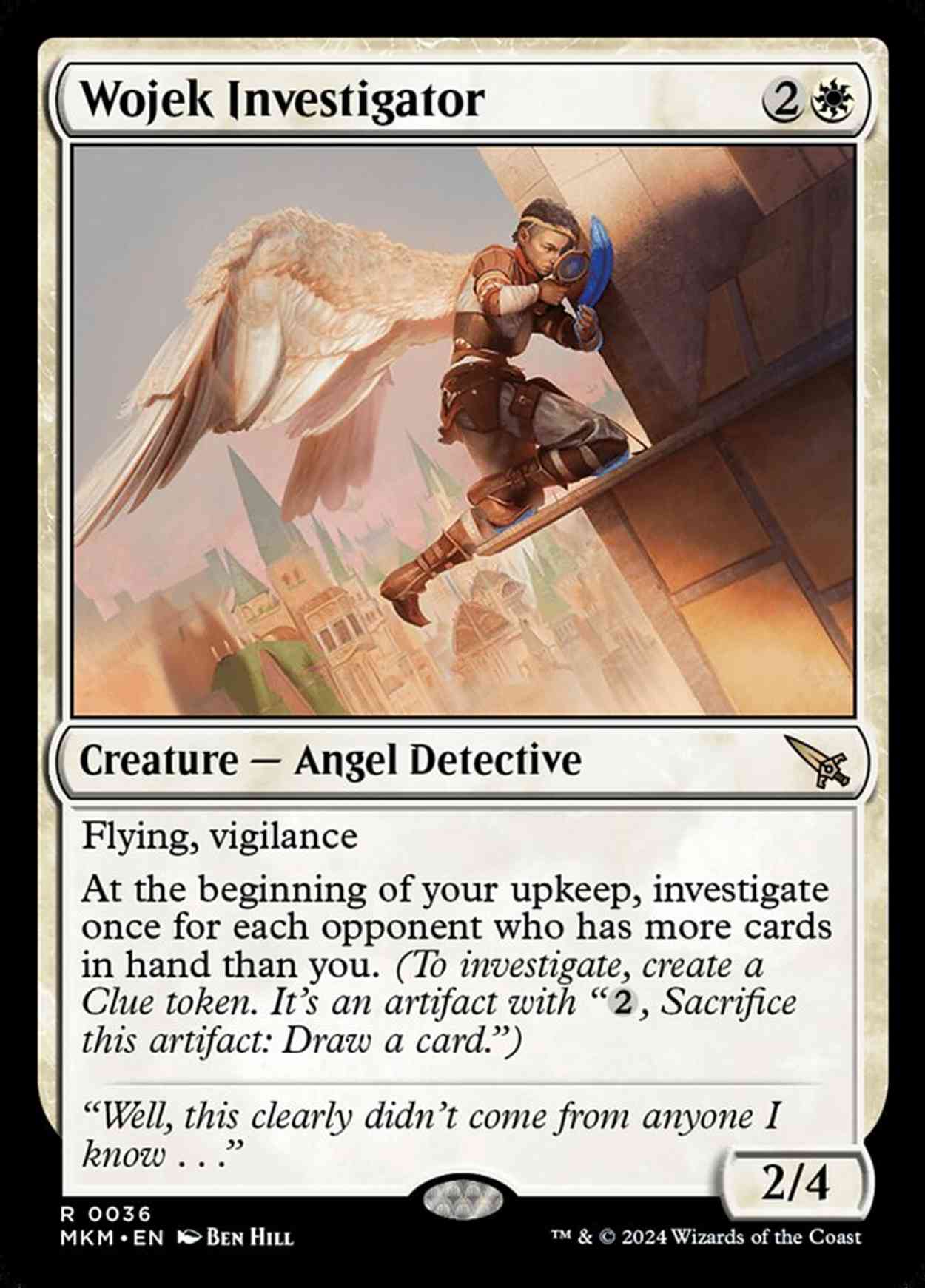 Wojek Investigator magic card front