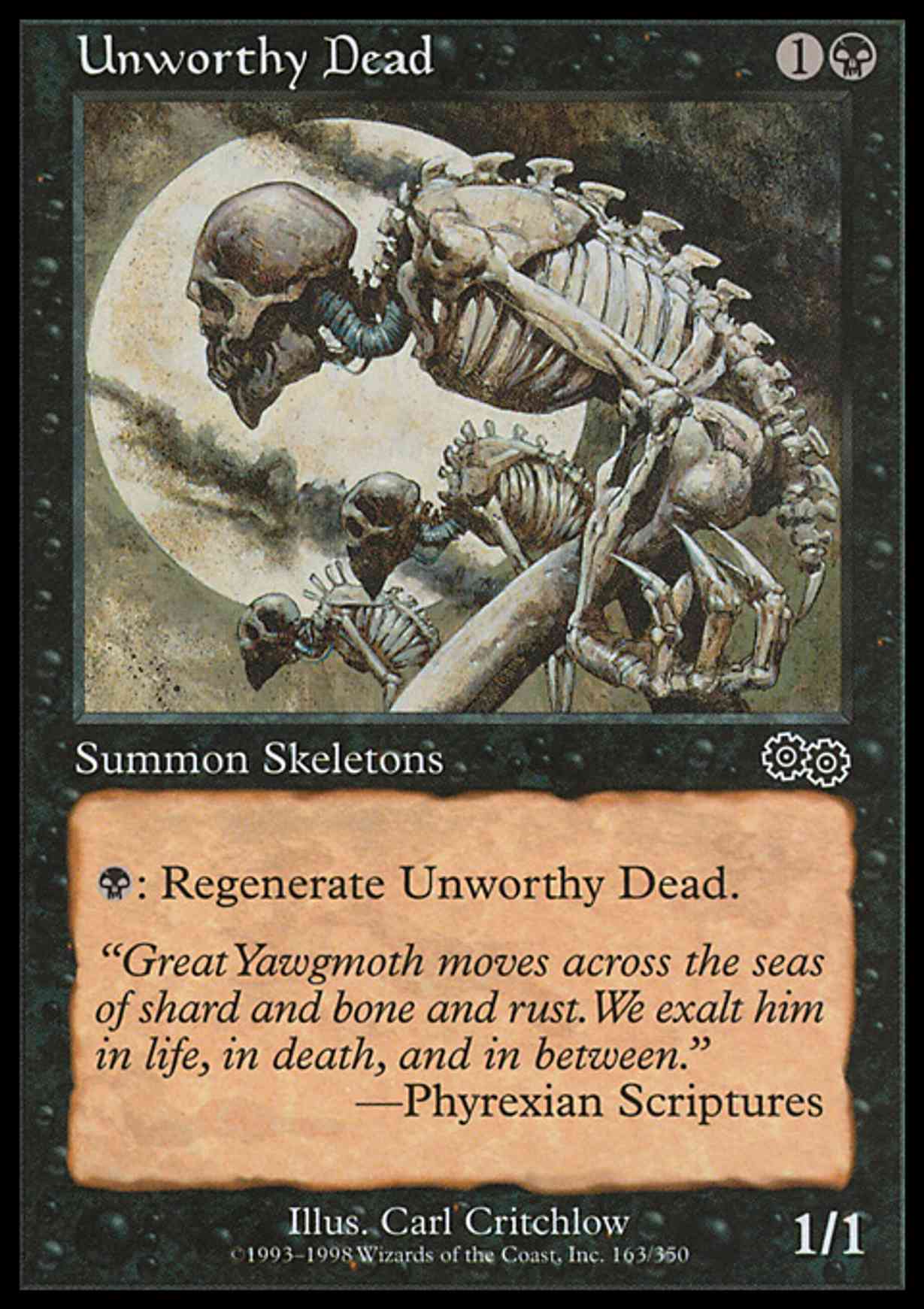 Unworthy Dead magic card front