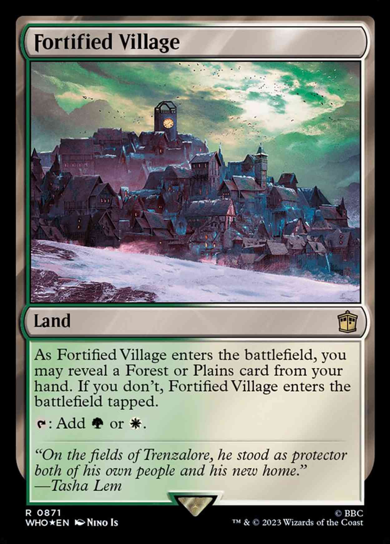 Fortified Village (Surge Foil) magic card front