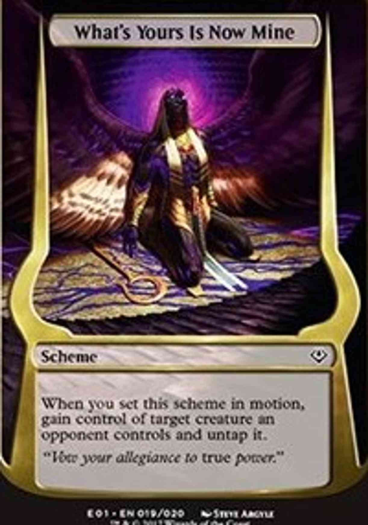 What's Yours Is Now Mine (Archenemy: Nicol Bolas) magic card front