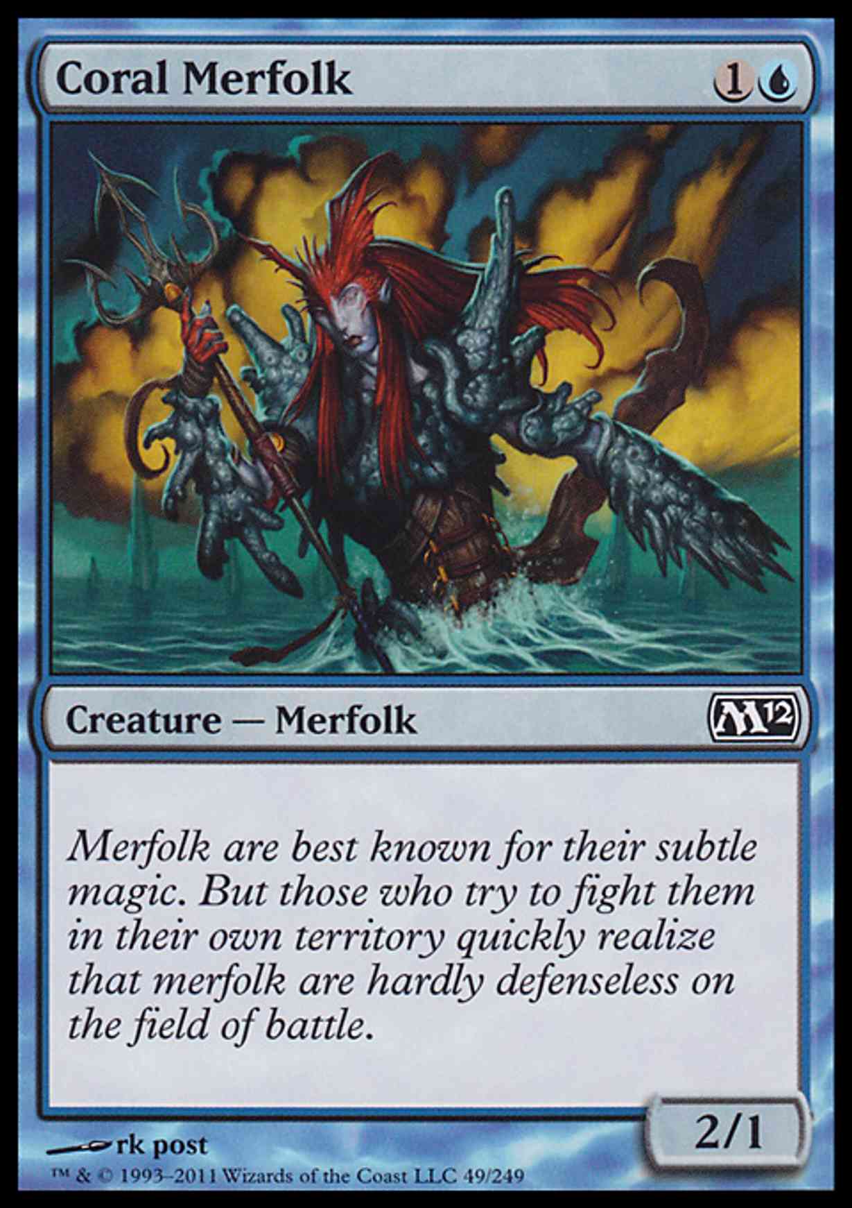 Coral Merfolk Price from mtg Magic 2012