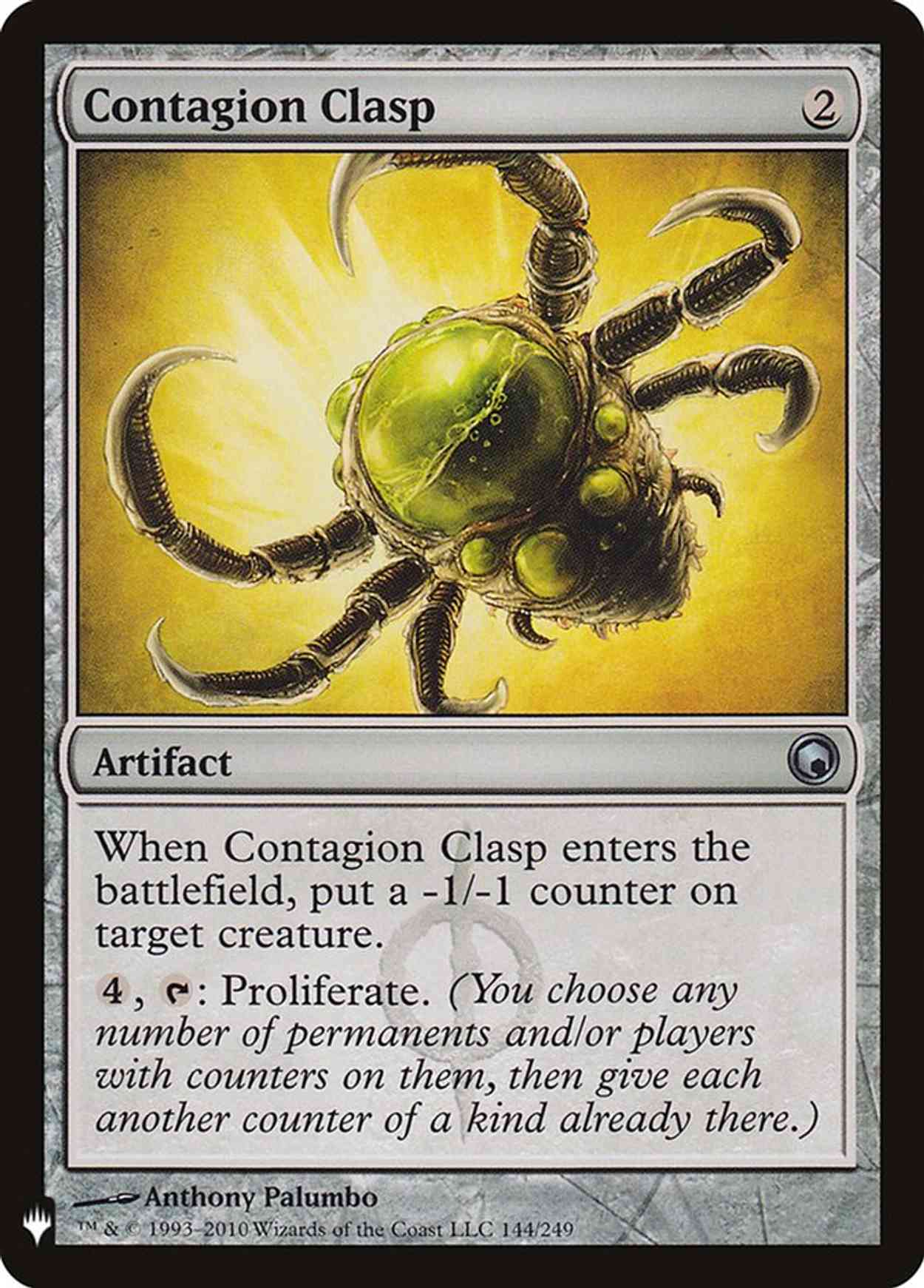 Contagion Clasp magic card front