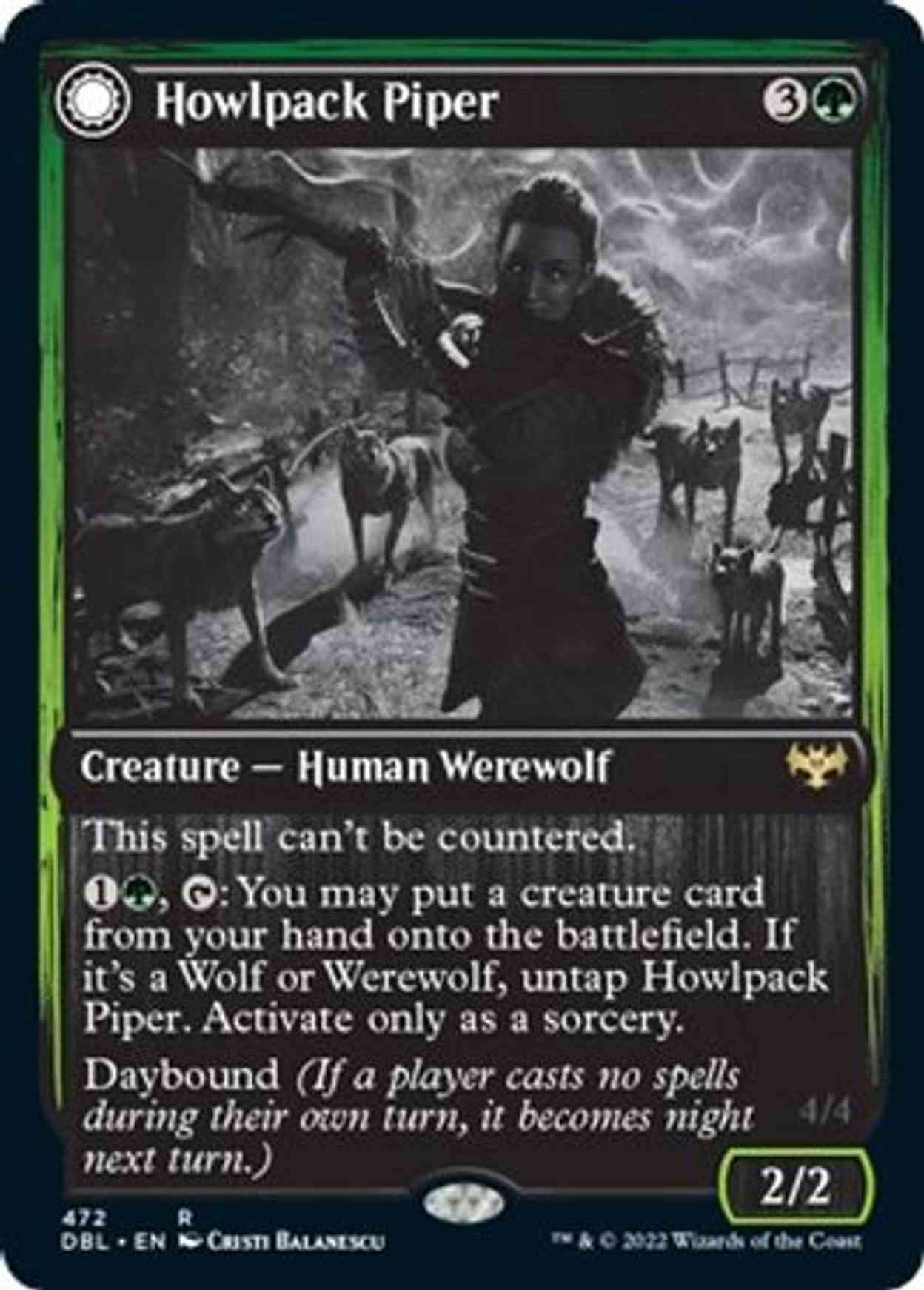 Howlpack Piper magic card front