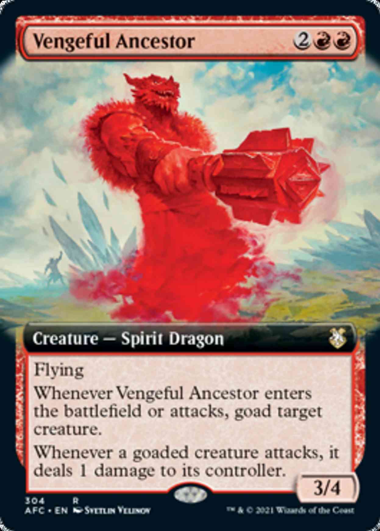 Vengeful Ancestor (Extended Art) magic card front
