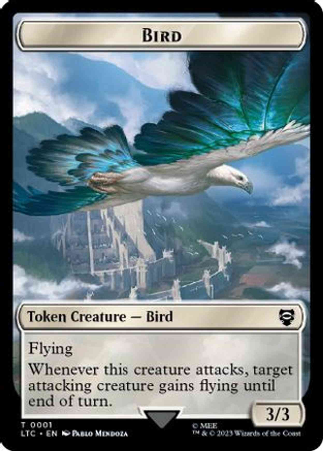 Bird (0001) // Food (0010) Double-Sided Token magic card front