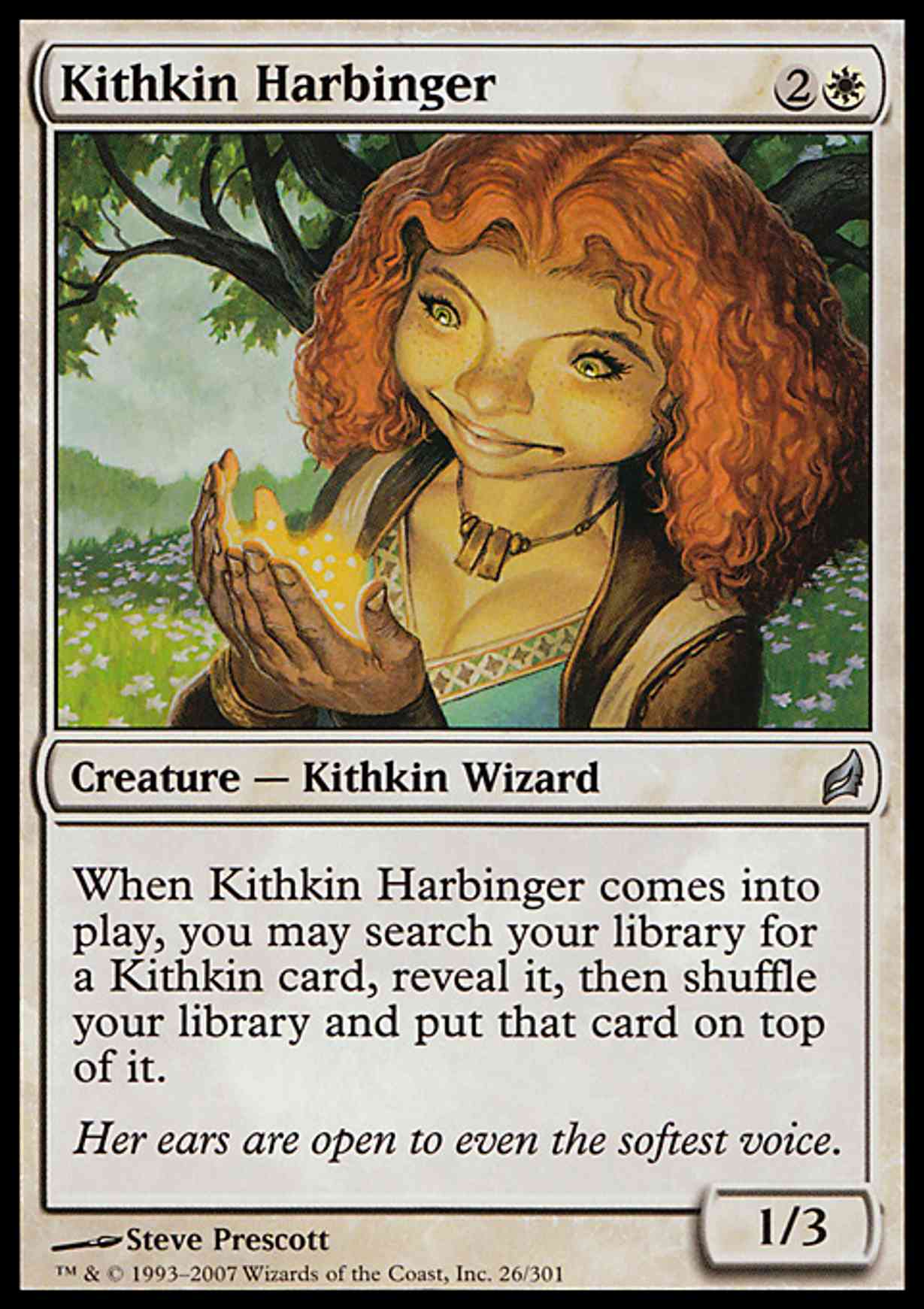 Kithkin Harbinger magic card front