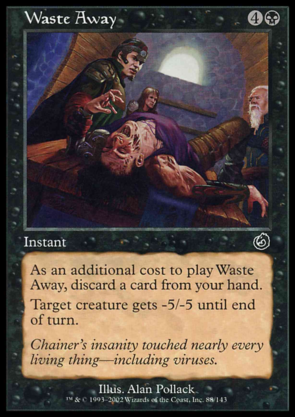 Waste Away magic card front