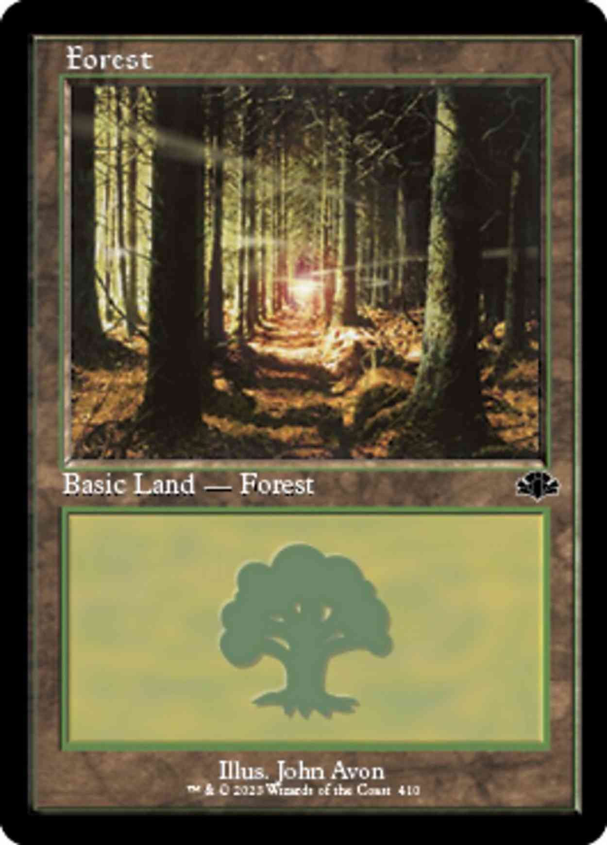 Forest (410) (Retro Frame) magic card front