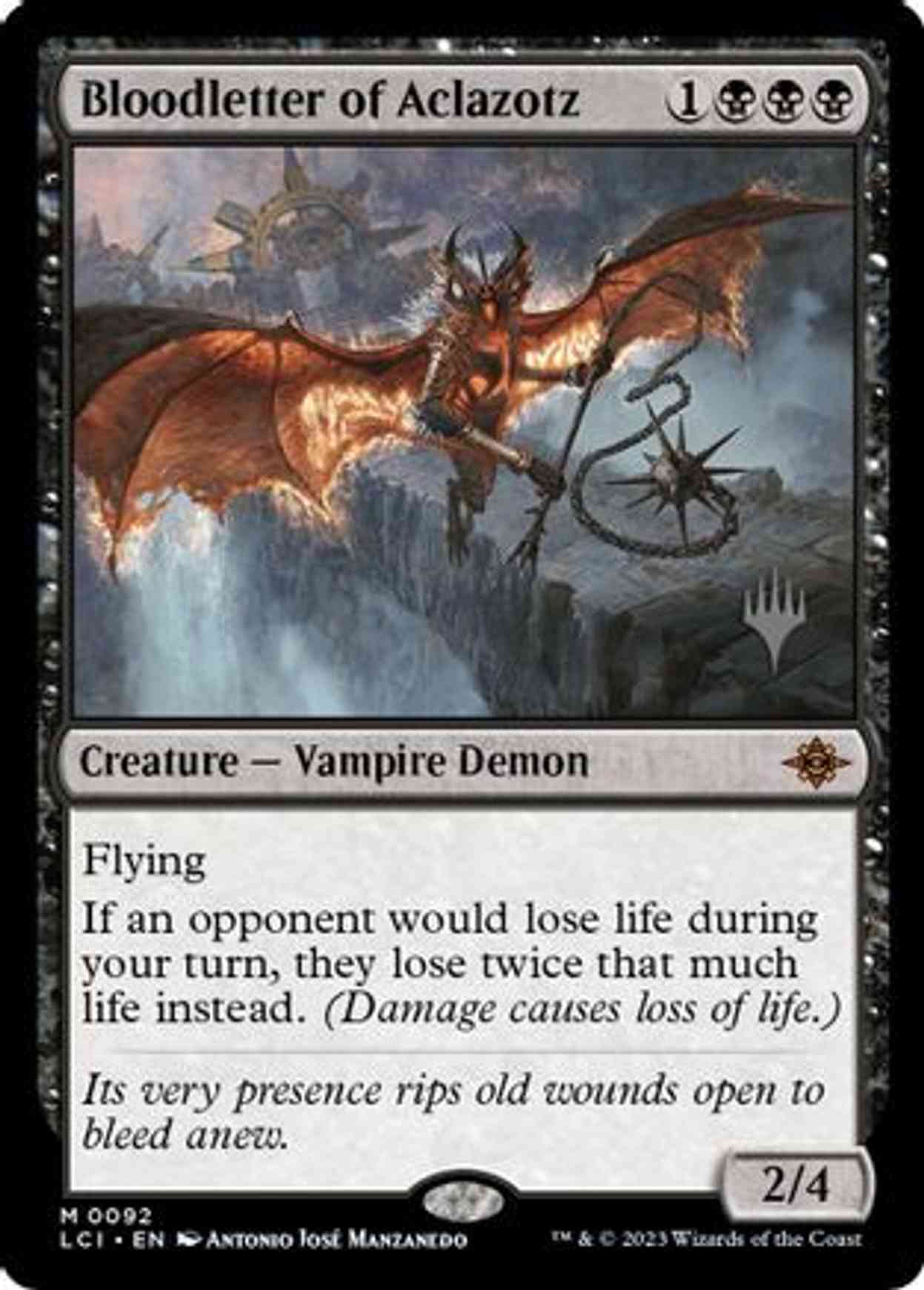 Bloodletter of Aclazotz magic card front