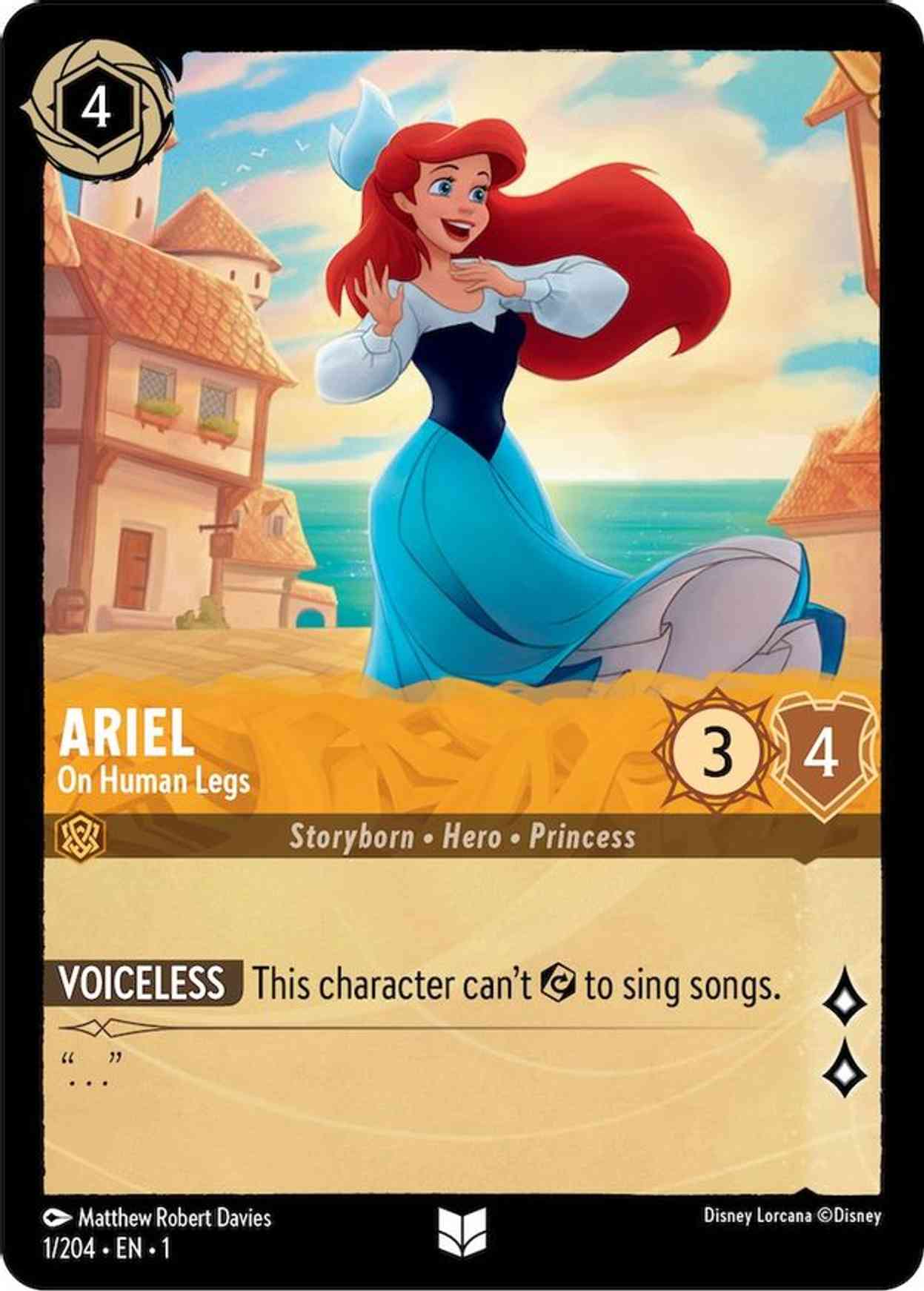 Ariel - On Human Legs magic card front