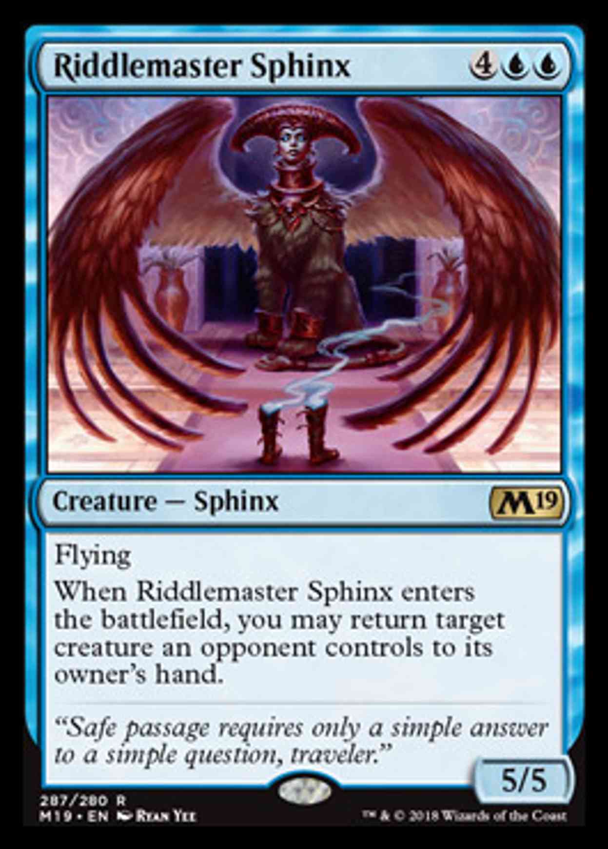 Riddlemaster Sphinx magic card front