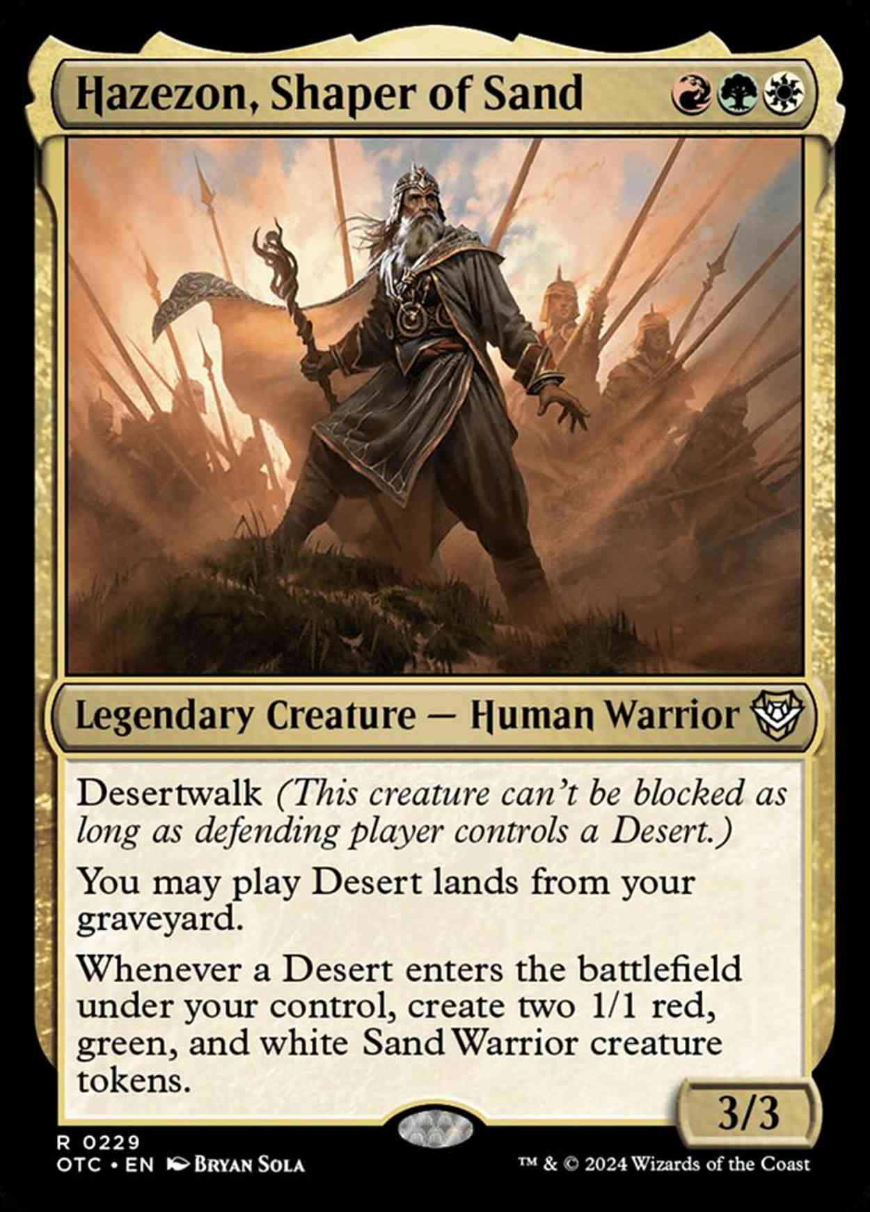 Hazezon, Shaper of Sand magic card front