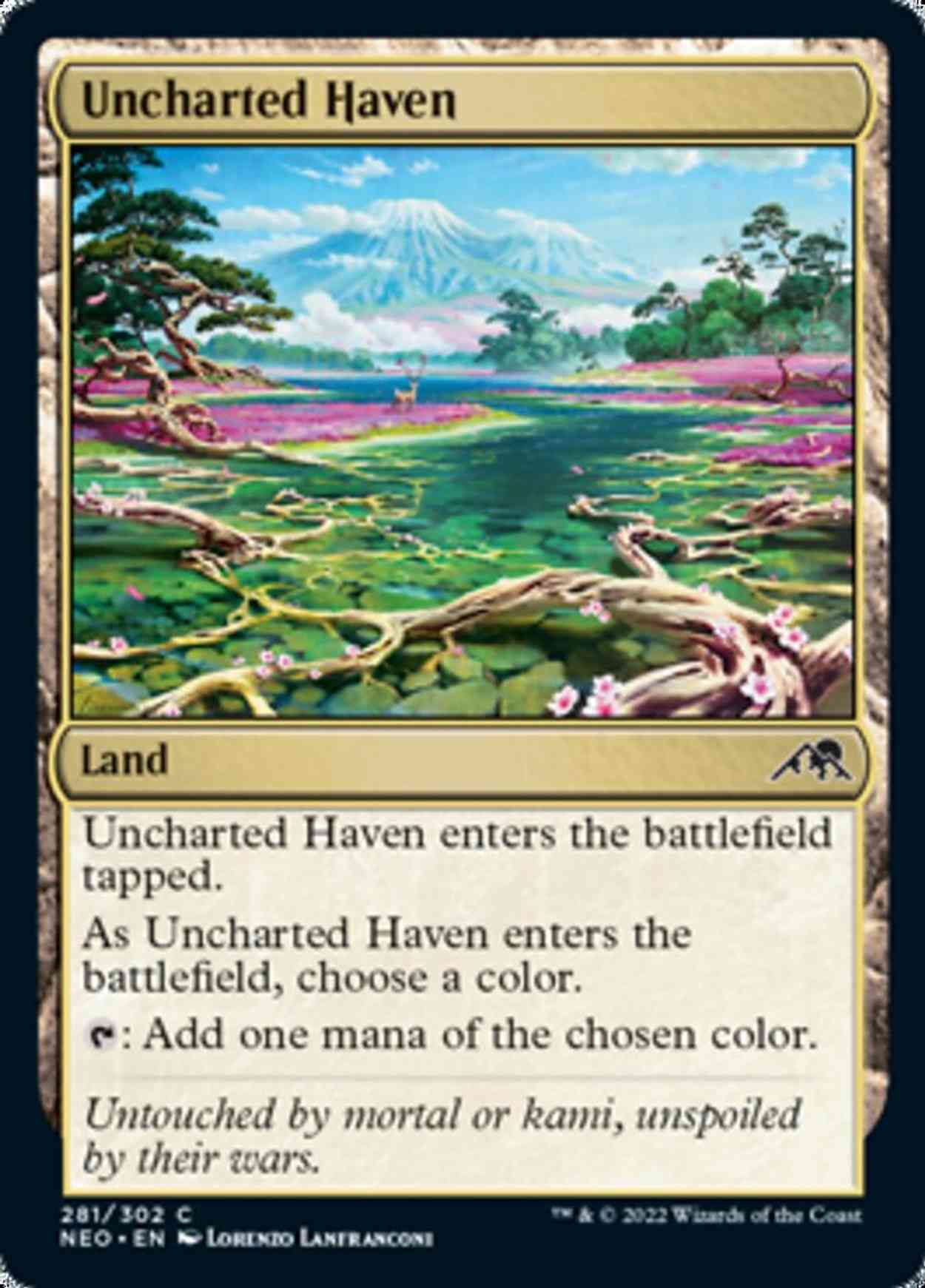 Uncharted Haven magic card front