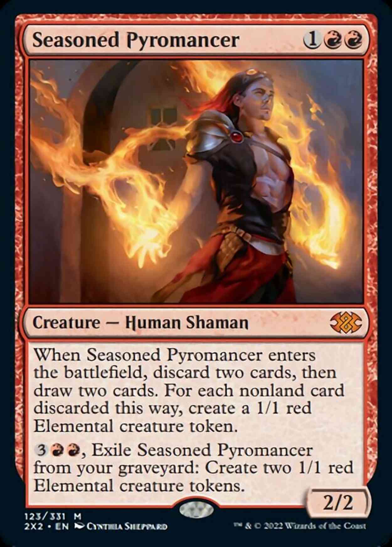 Seasoned Pyromancer magic card front