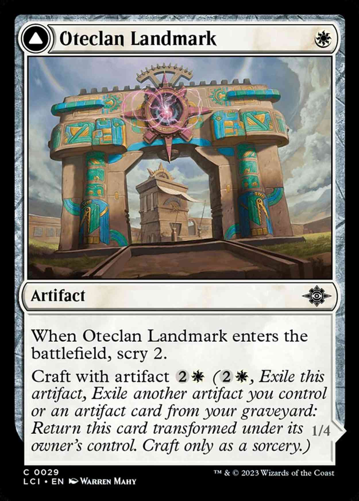 Oteclan Landmark magic card front