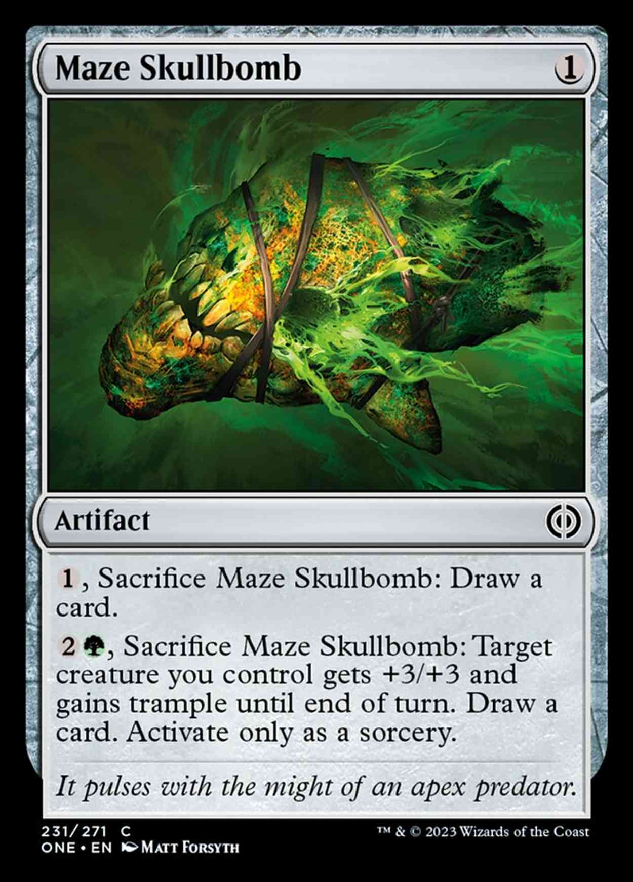 Maze Skullbomb magic card front