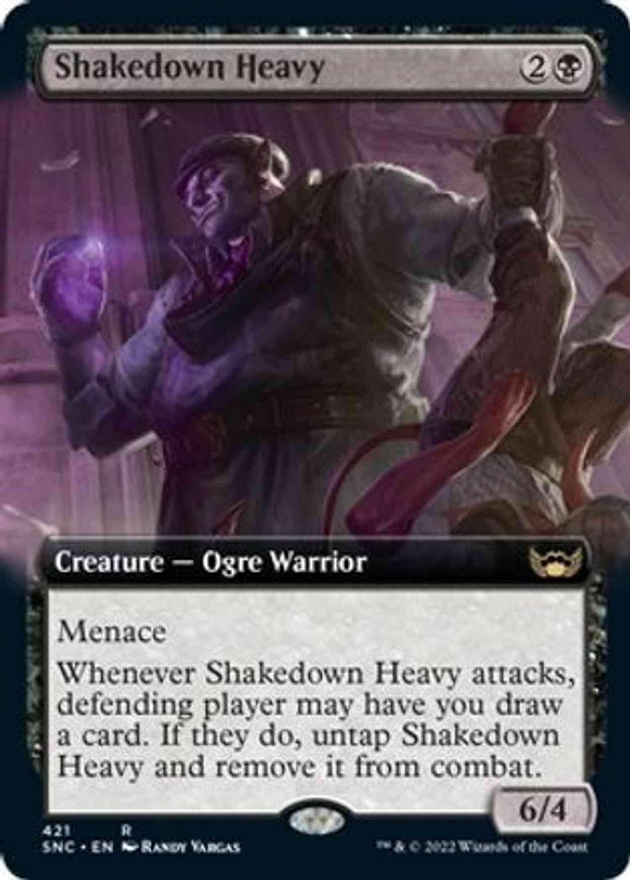 Shakedown Heavy (Extended Art) magic card front