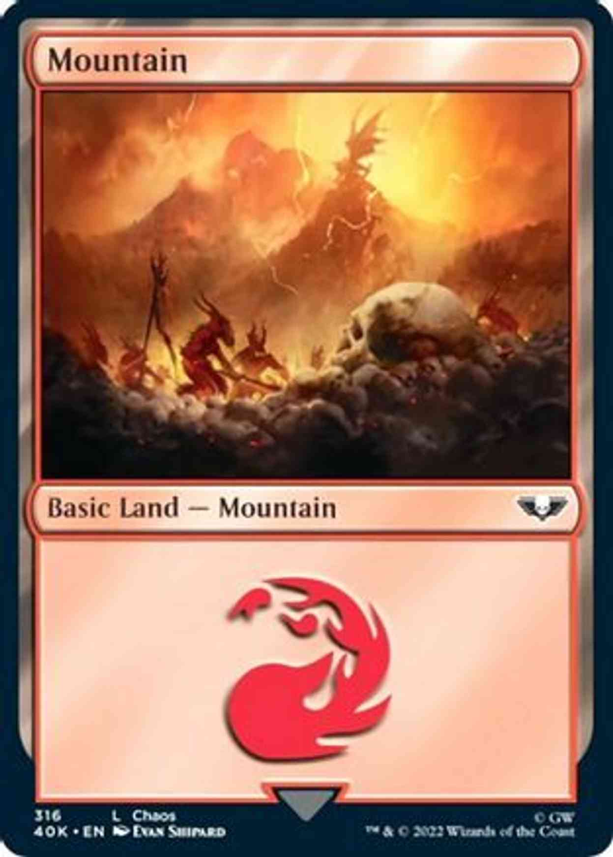 Mountain (316) (Surge Foil) magic card front