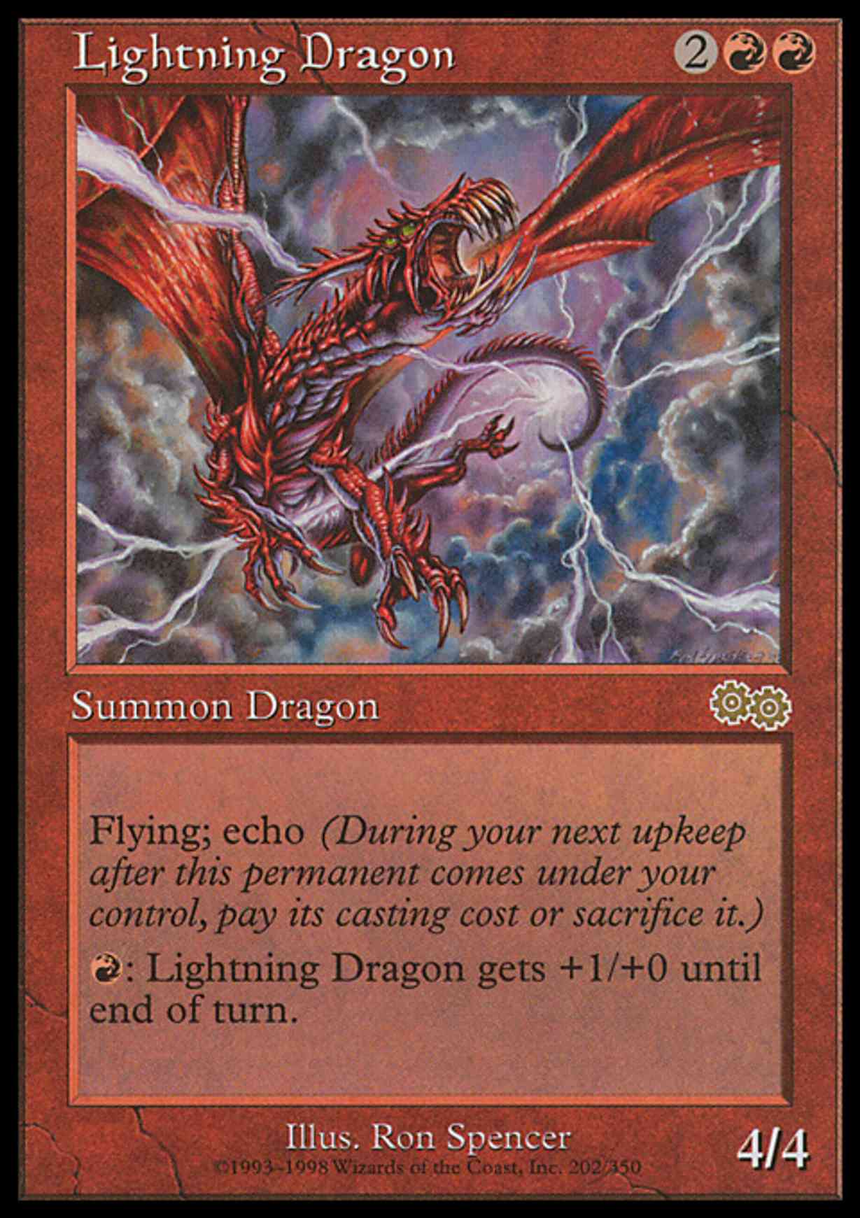 Lightning Dragon magic card front