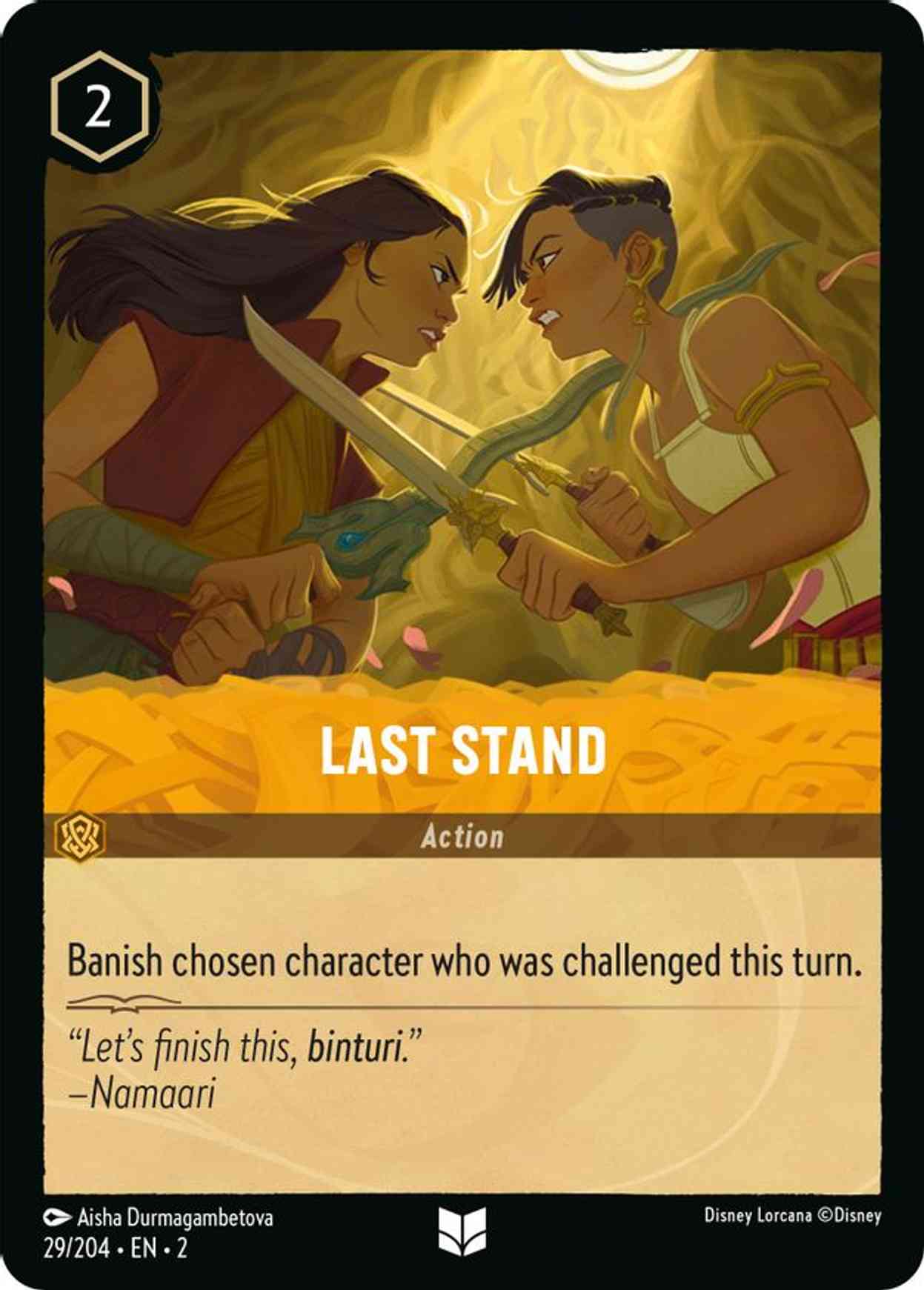 Last Stand magic card front