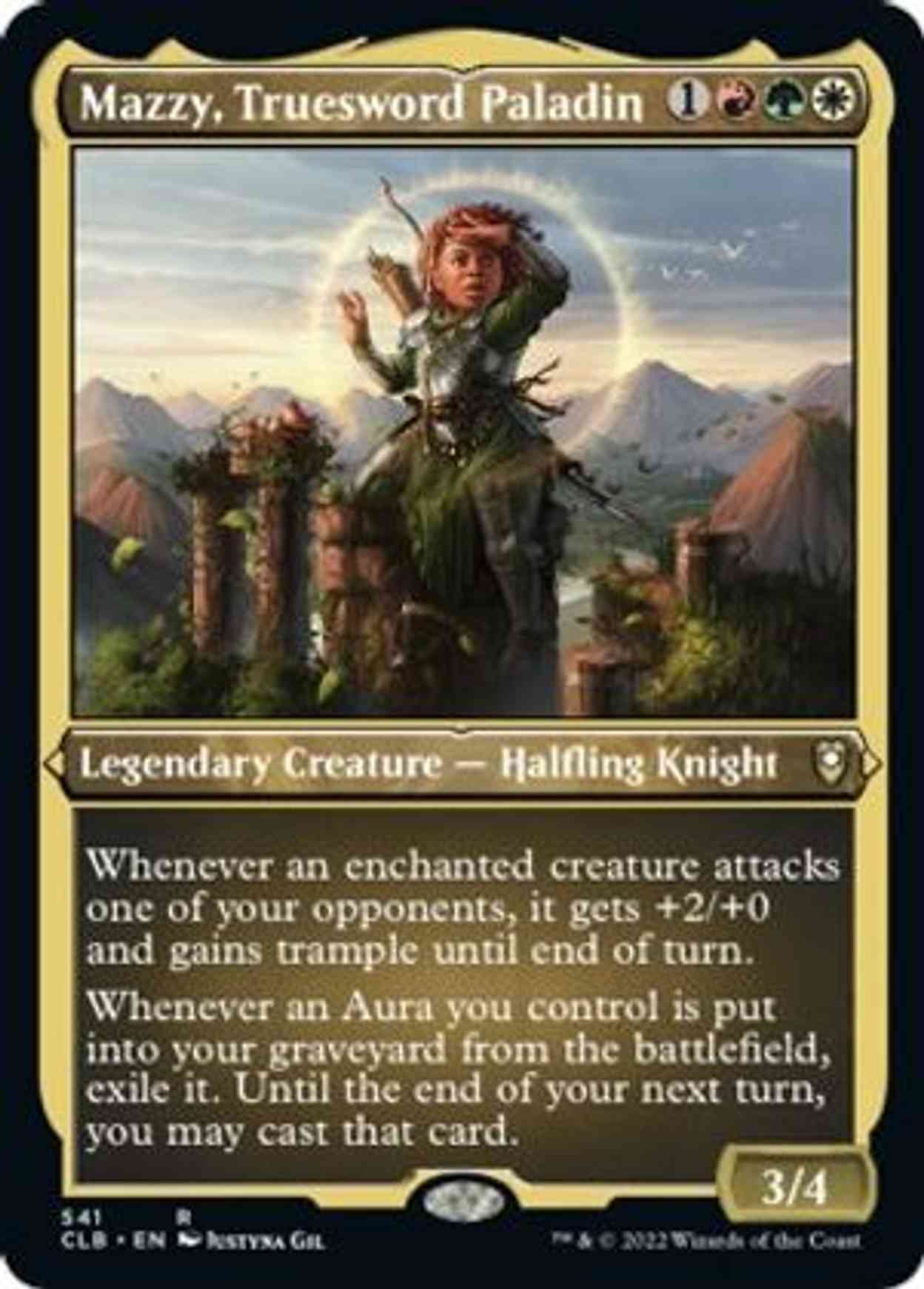 Mazzy, Truesword Paladin (Foil Etched) magic card front