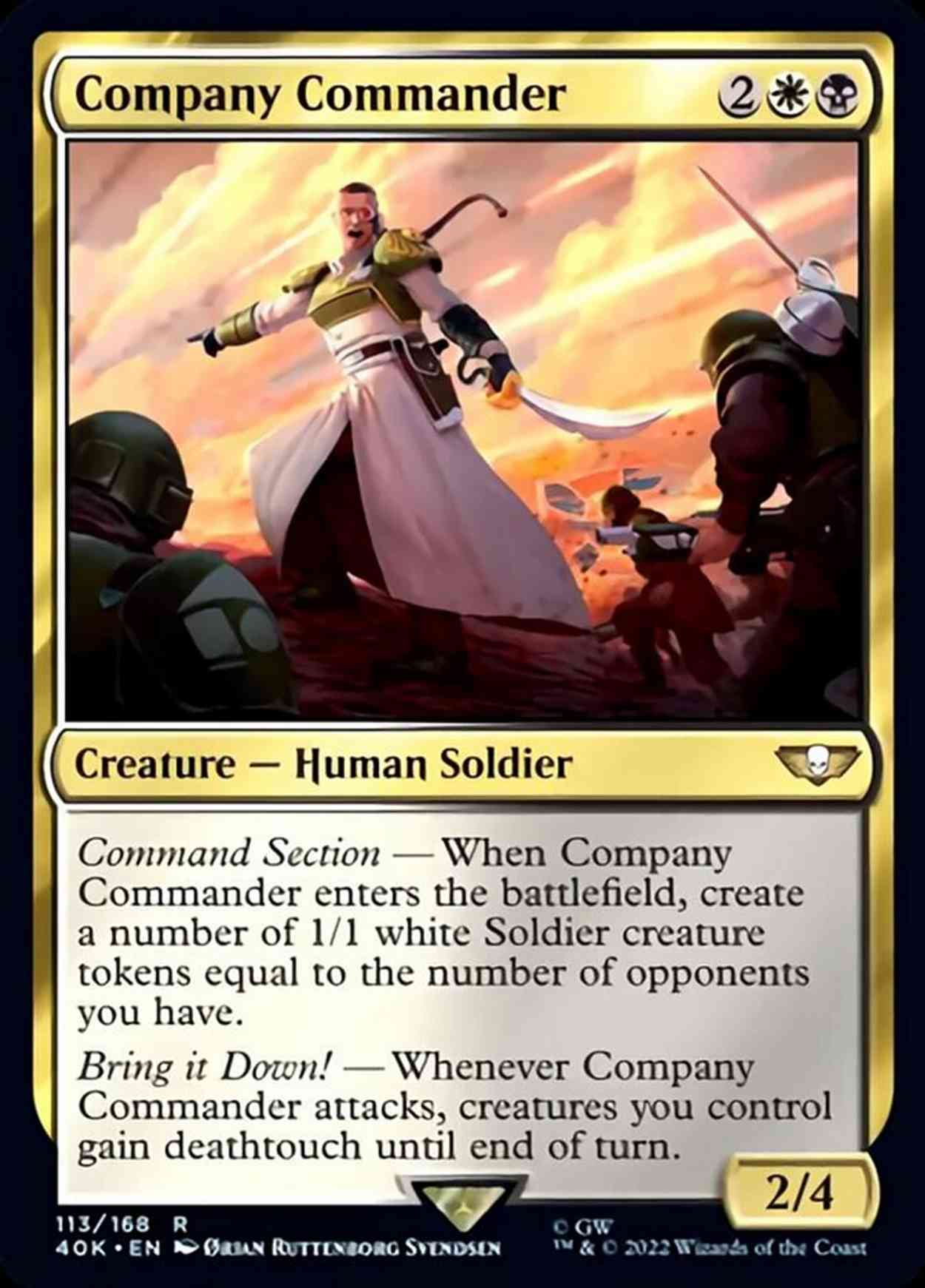 Company Commander magic card front
