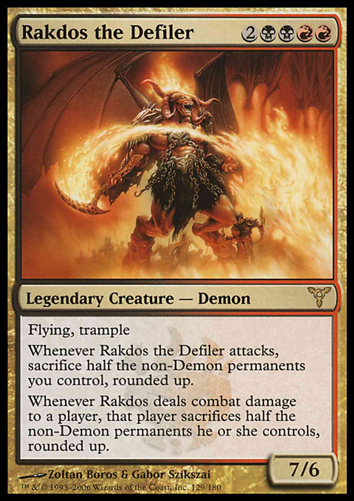 Rakdos the Defiler magic card front