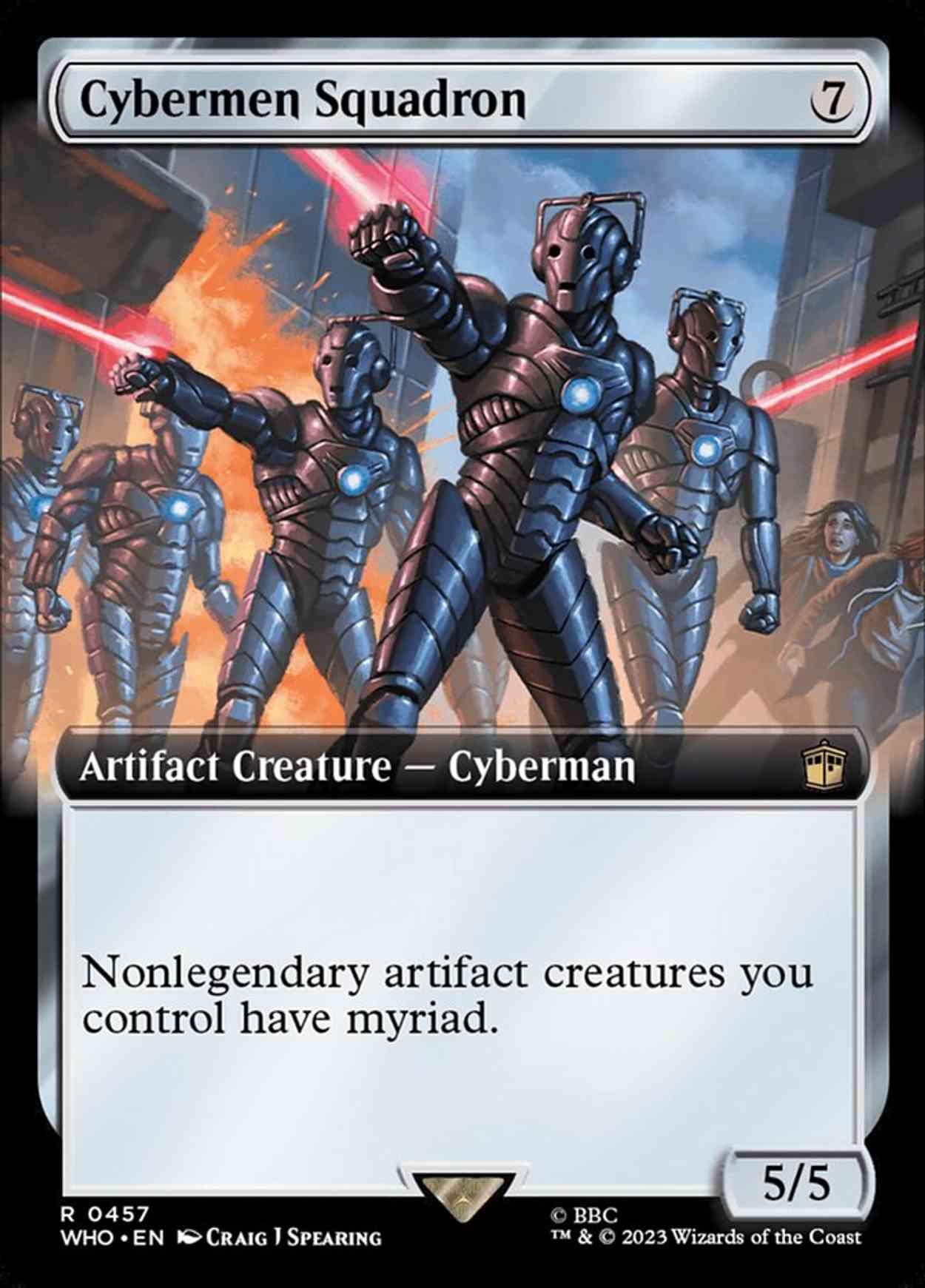 Cybermen Squadron (Extended Art) magic card front