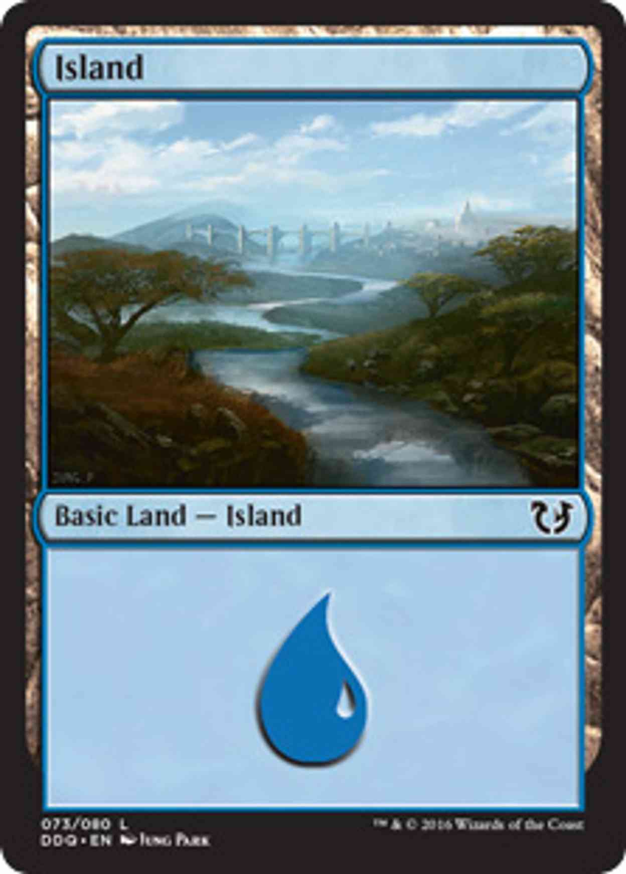 Island (73) magic card front
