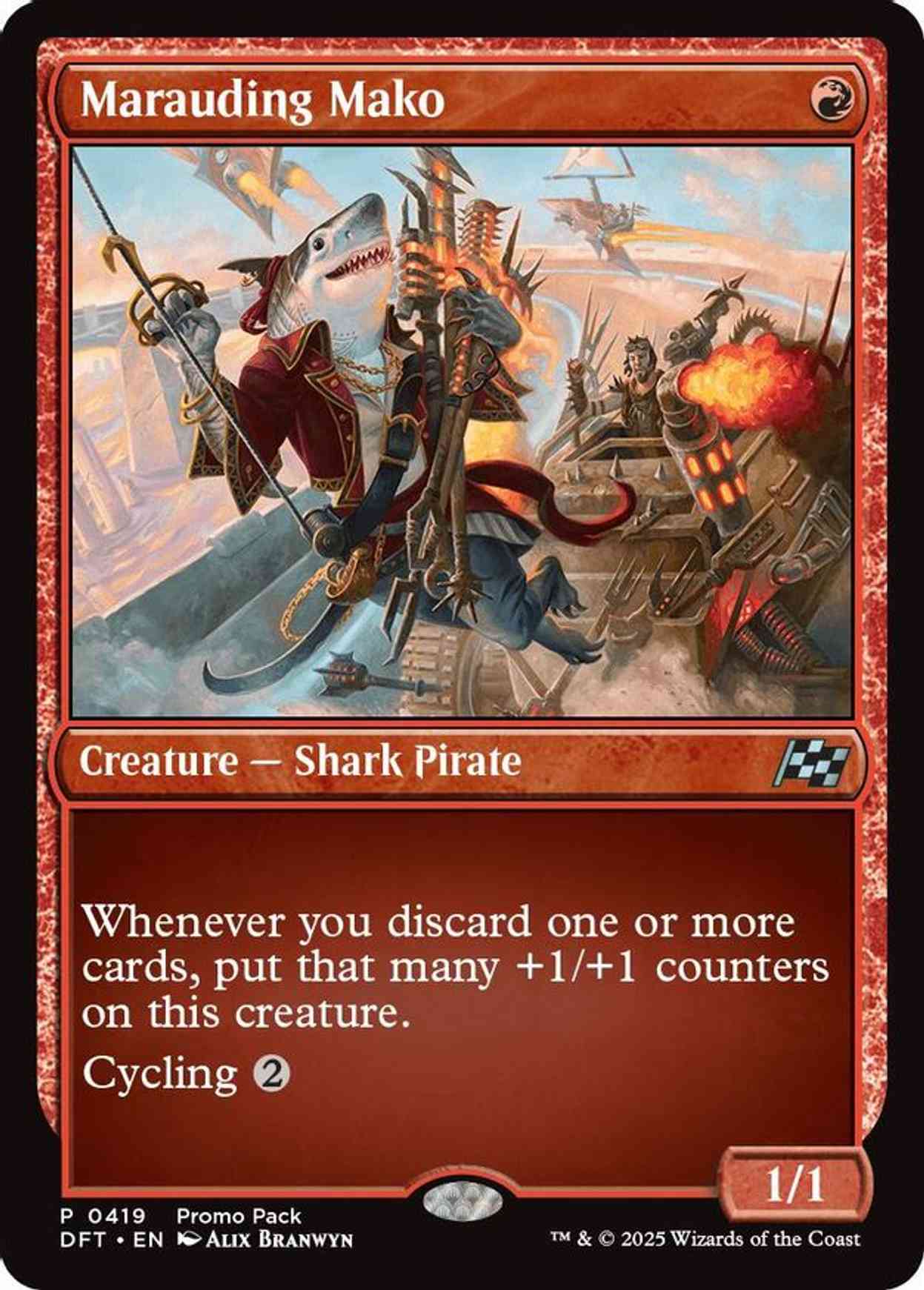Marauding Mako magic card front