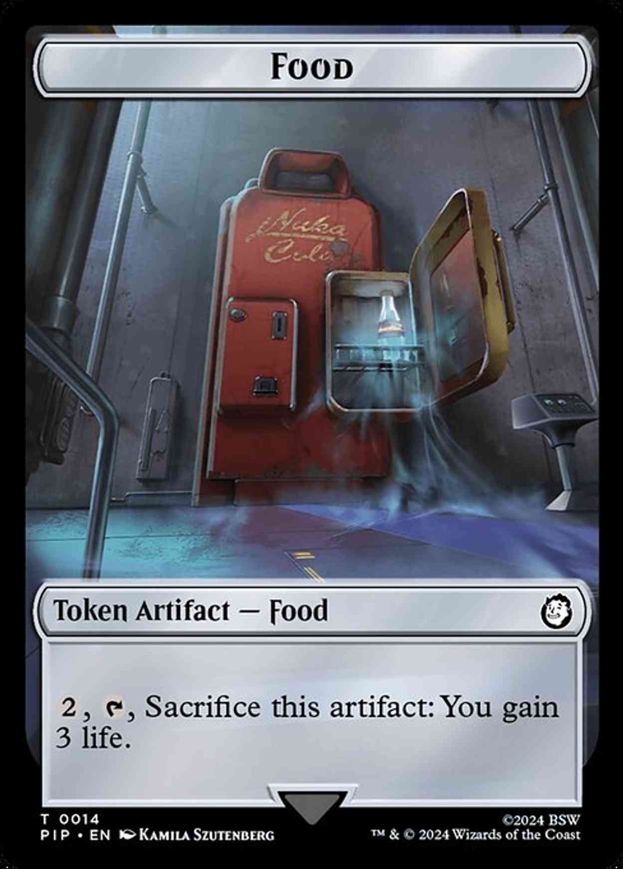 Food (0014) // Soldier (0010) Double-Sided Token magic card front