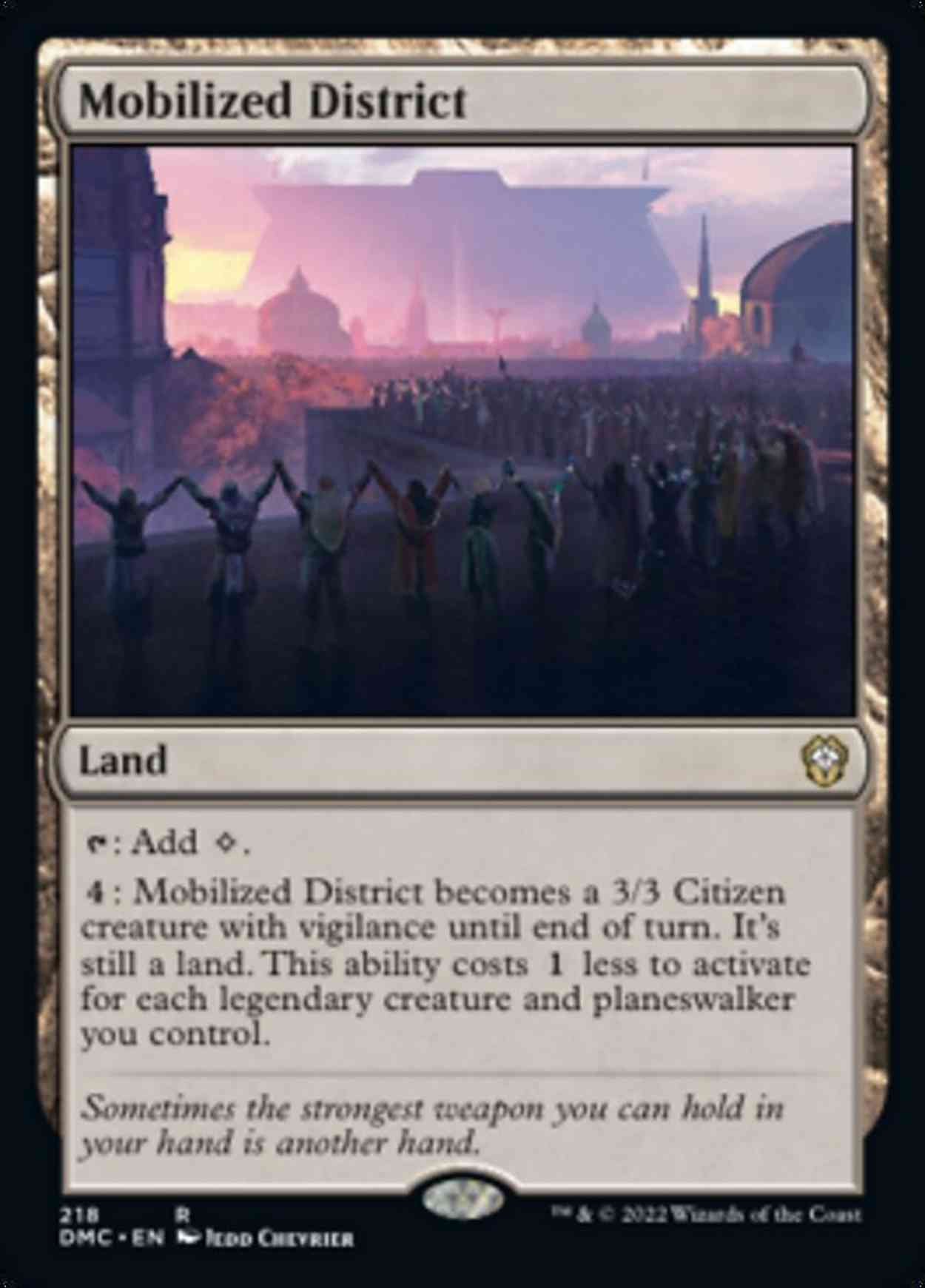 Mobilized District magic card front