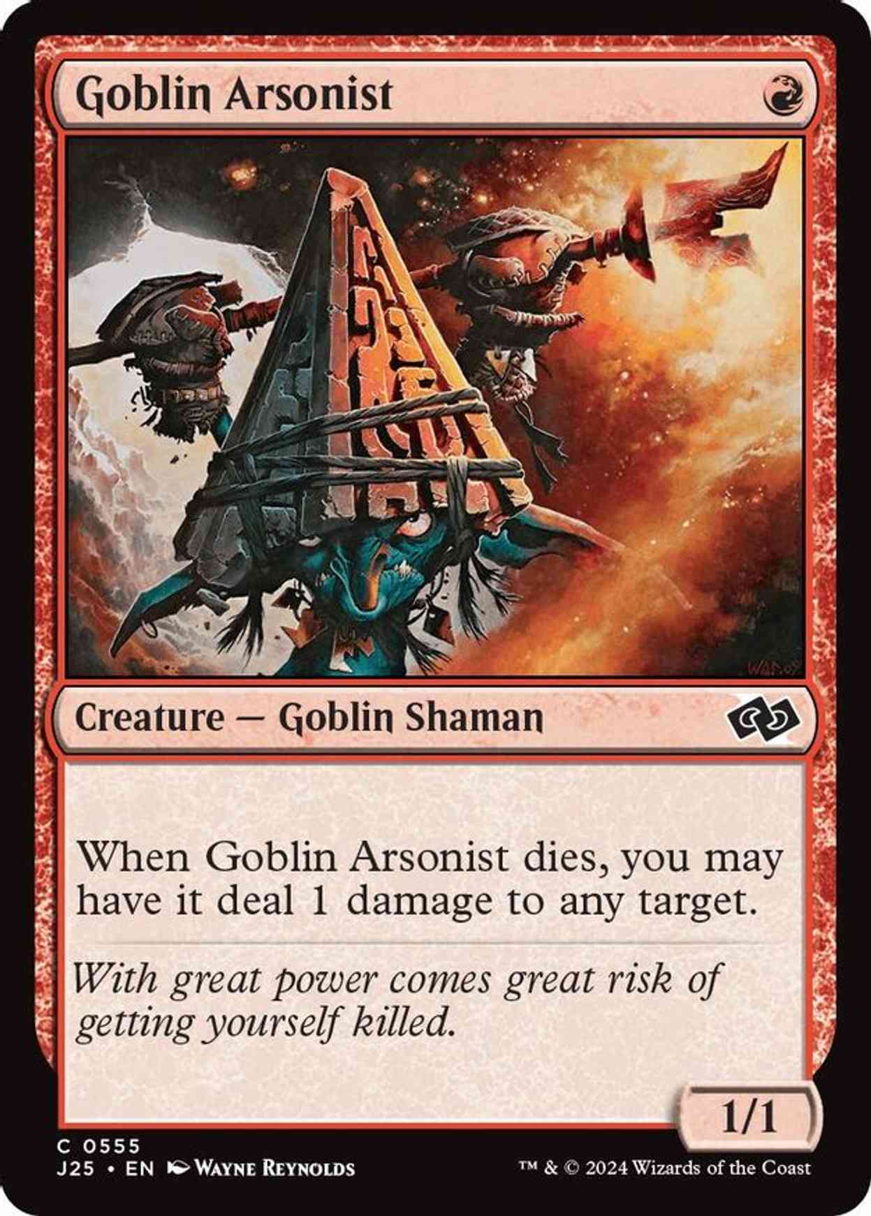 Goblin Arsonist magic card front