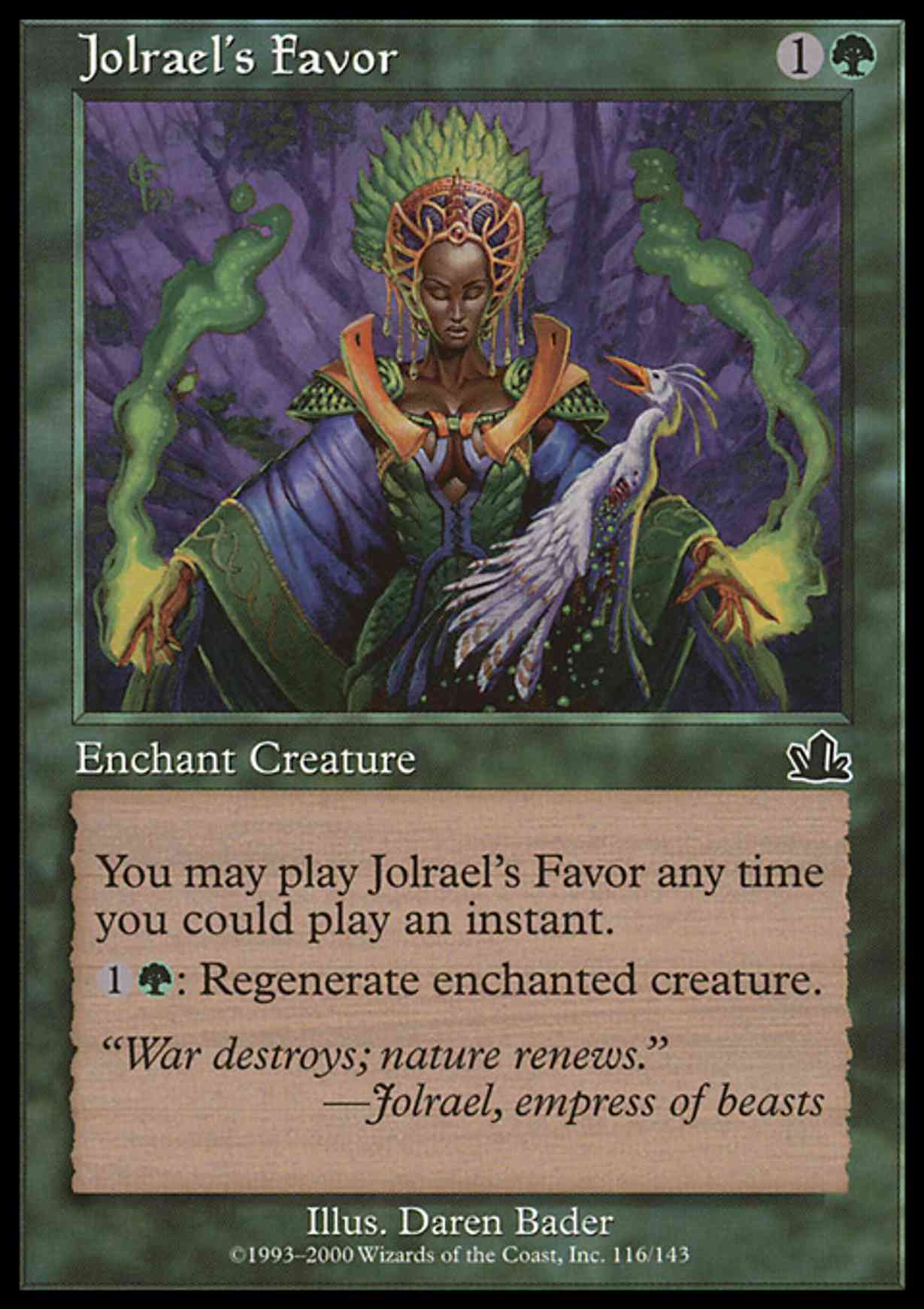Jolrael's Favor magic card front
