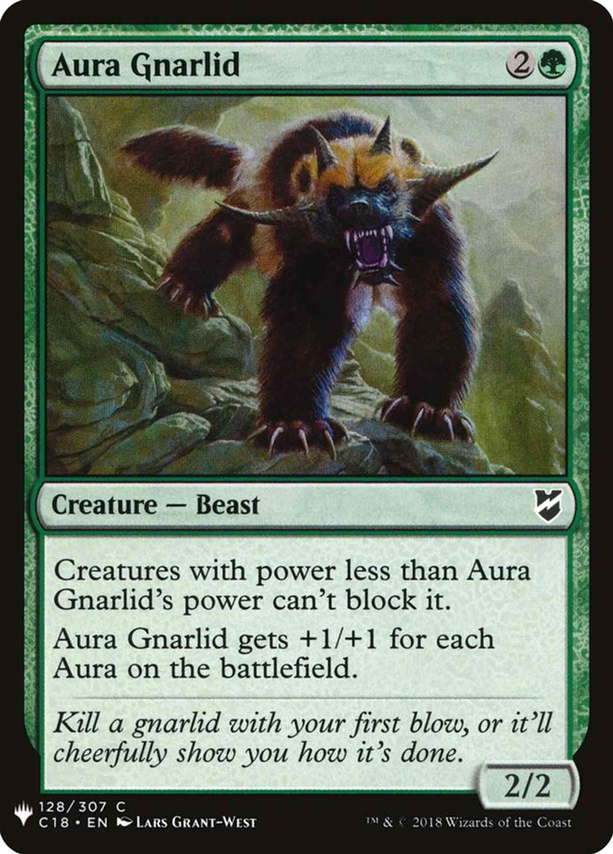 Aura Gnarlid magic card front