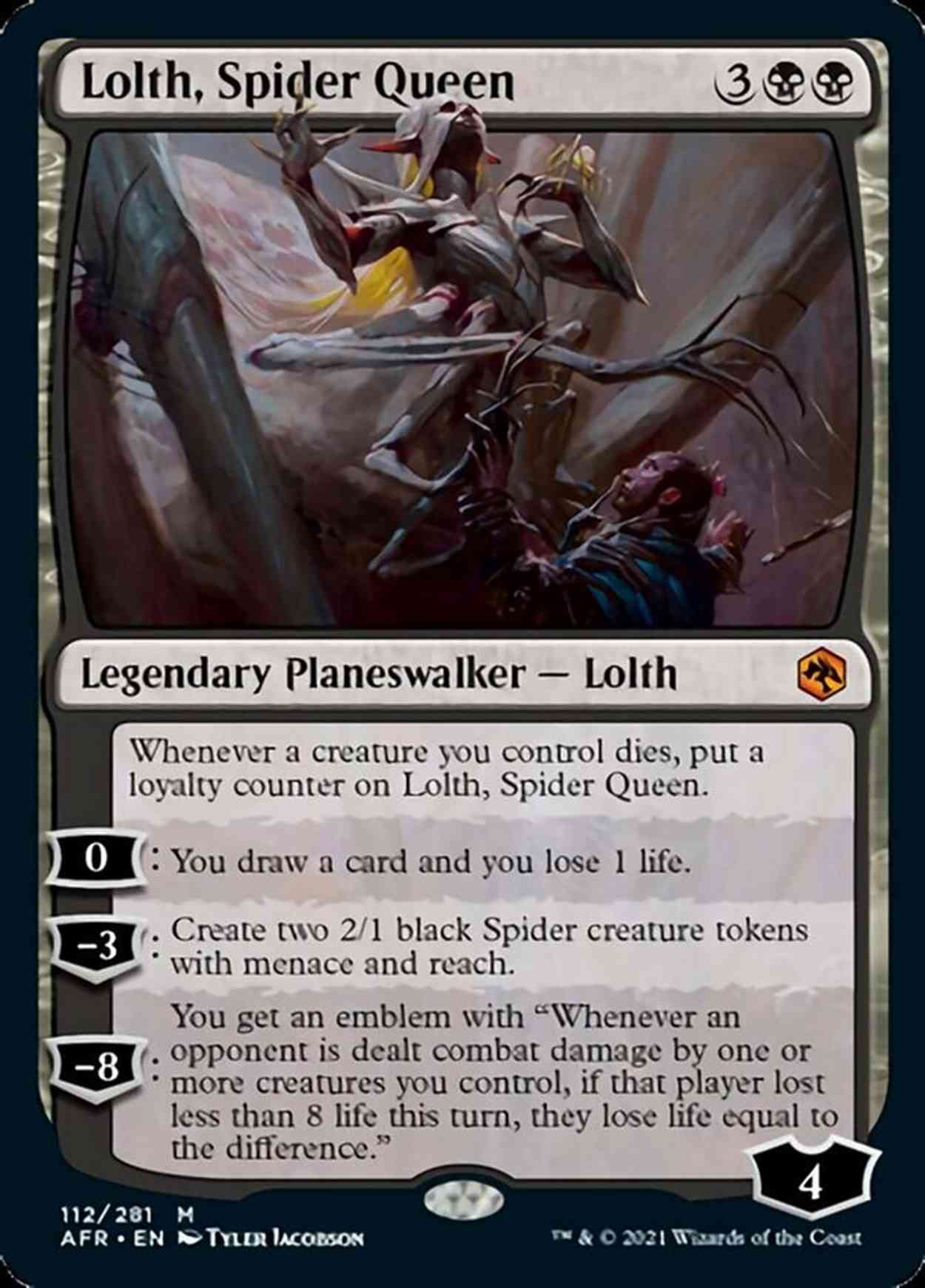 Lolth, Spider Queen magic card front