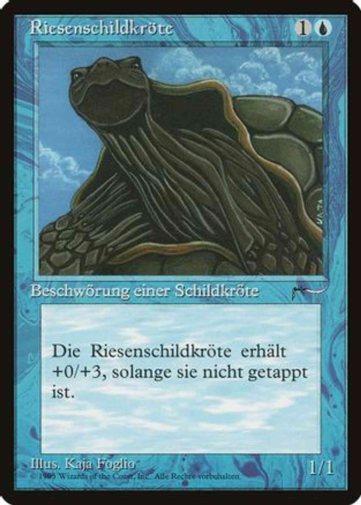Giant Tortoise (German) - "Riesenschildkrote" magic card front