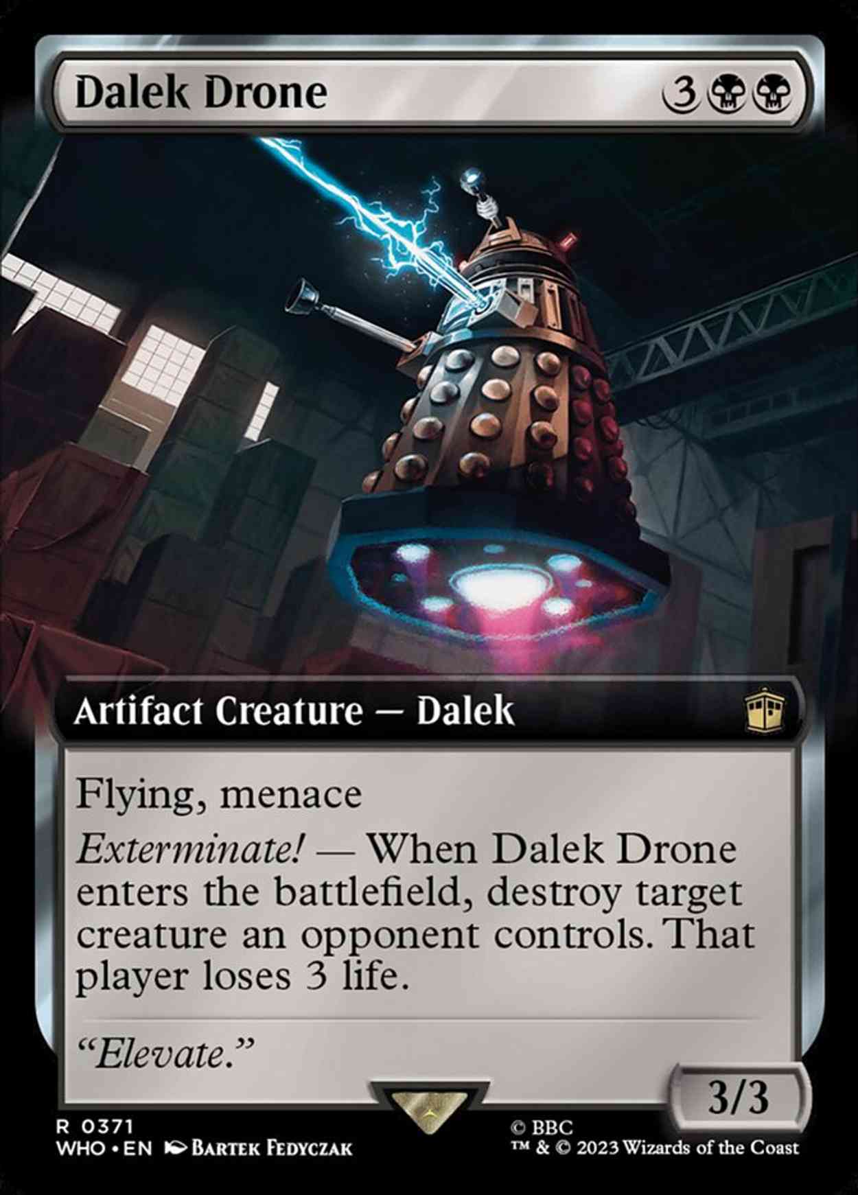 Dalek Drone (Extended Art) magic card front