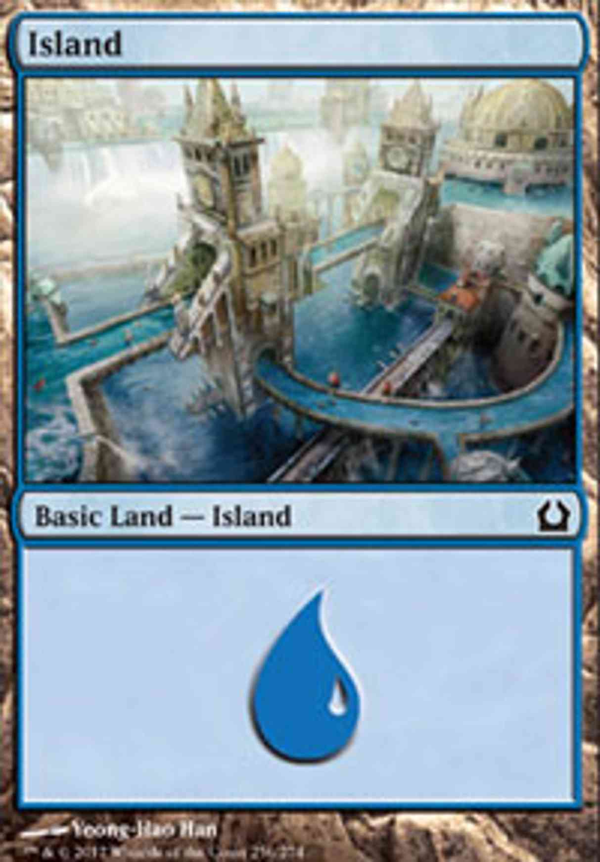 Island (256) magic card front