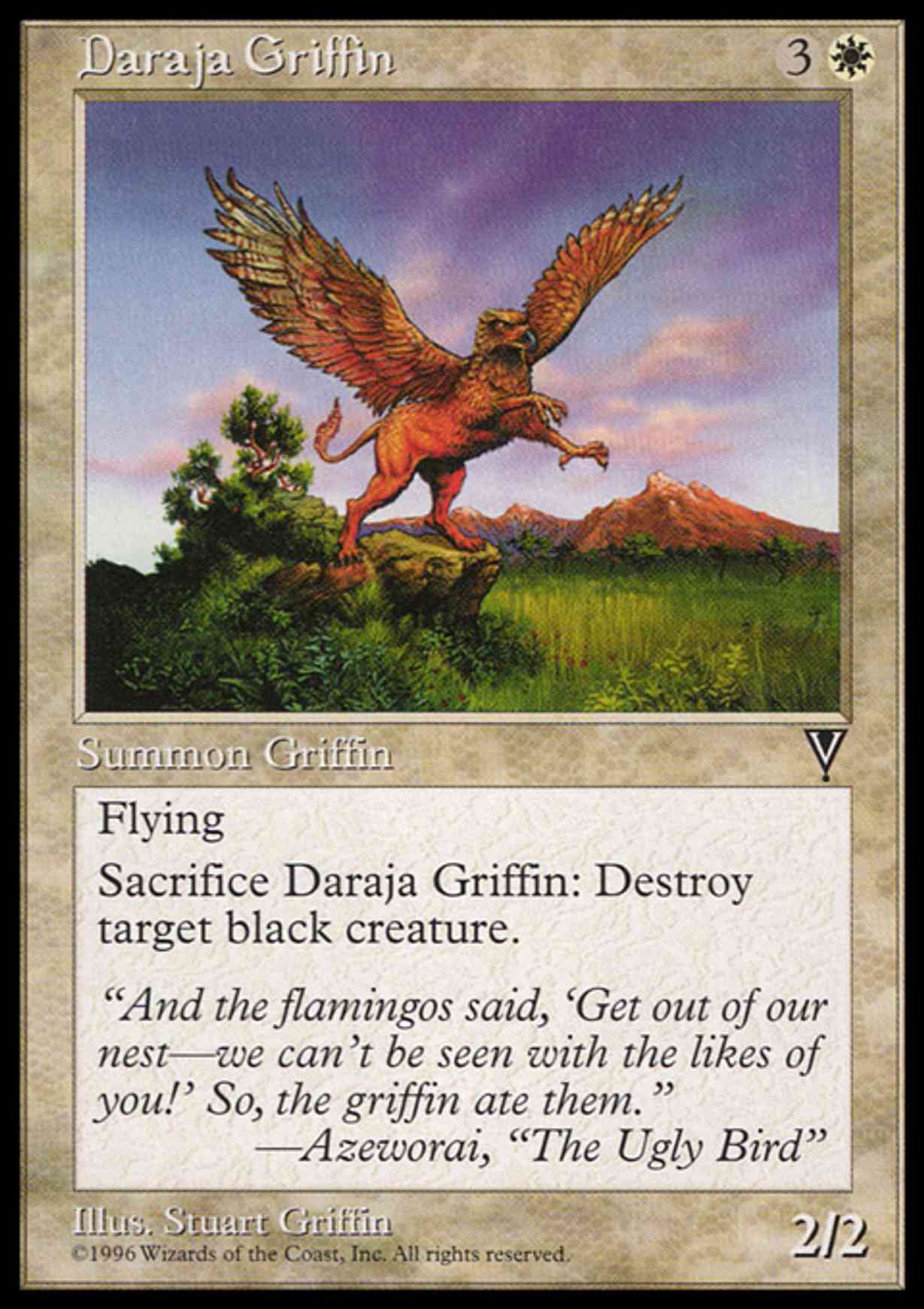 Daraja Griffin magic card front