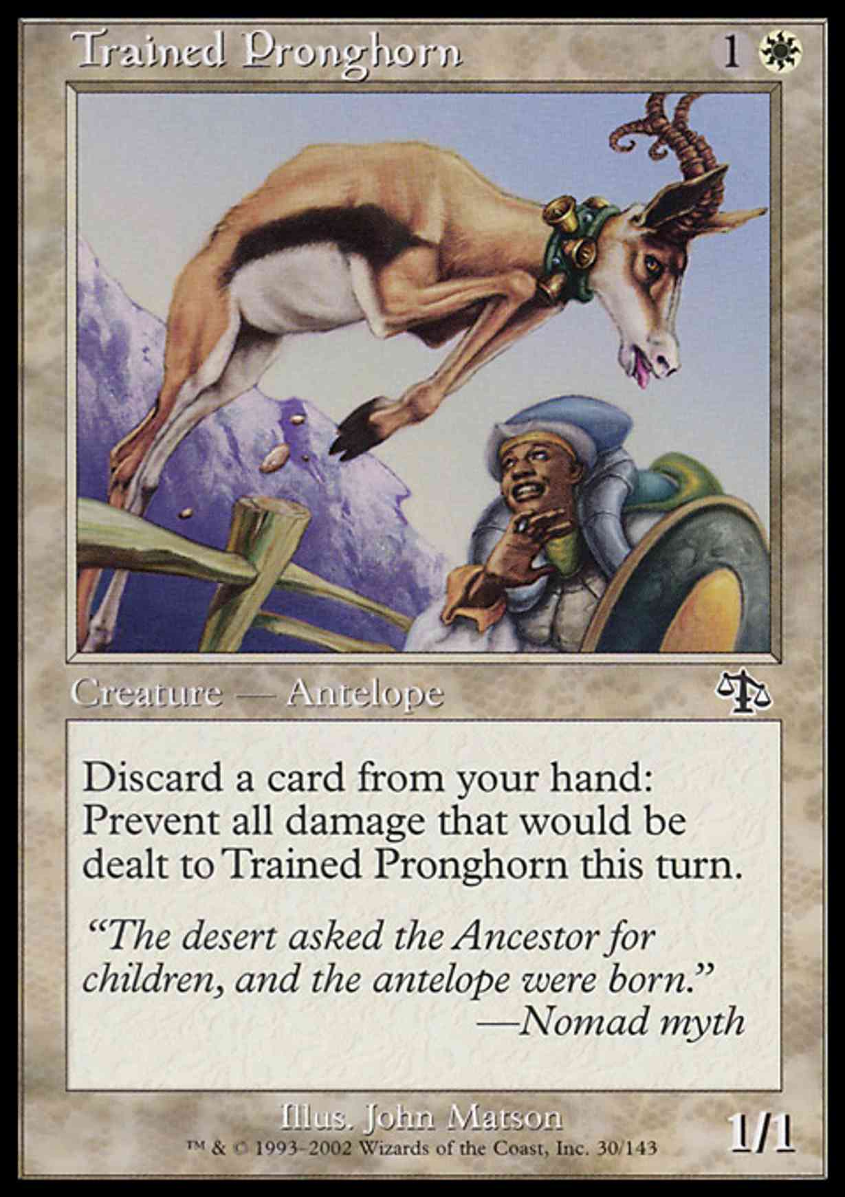 Trained Pronghorn magic card front