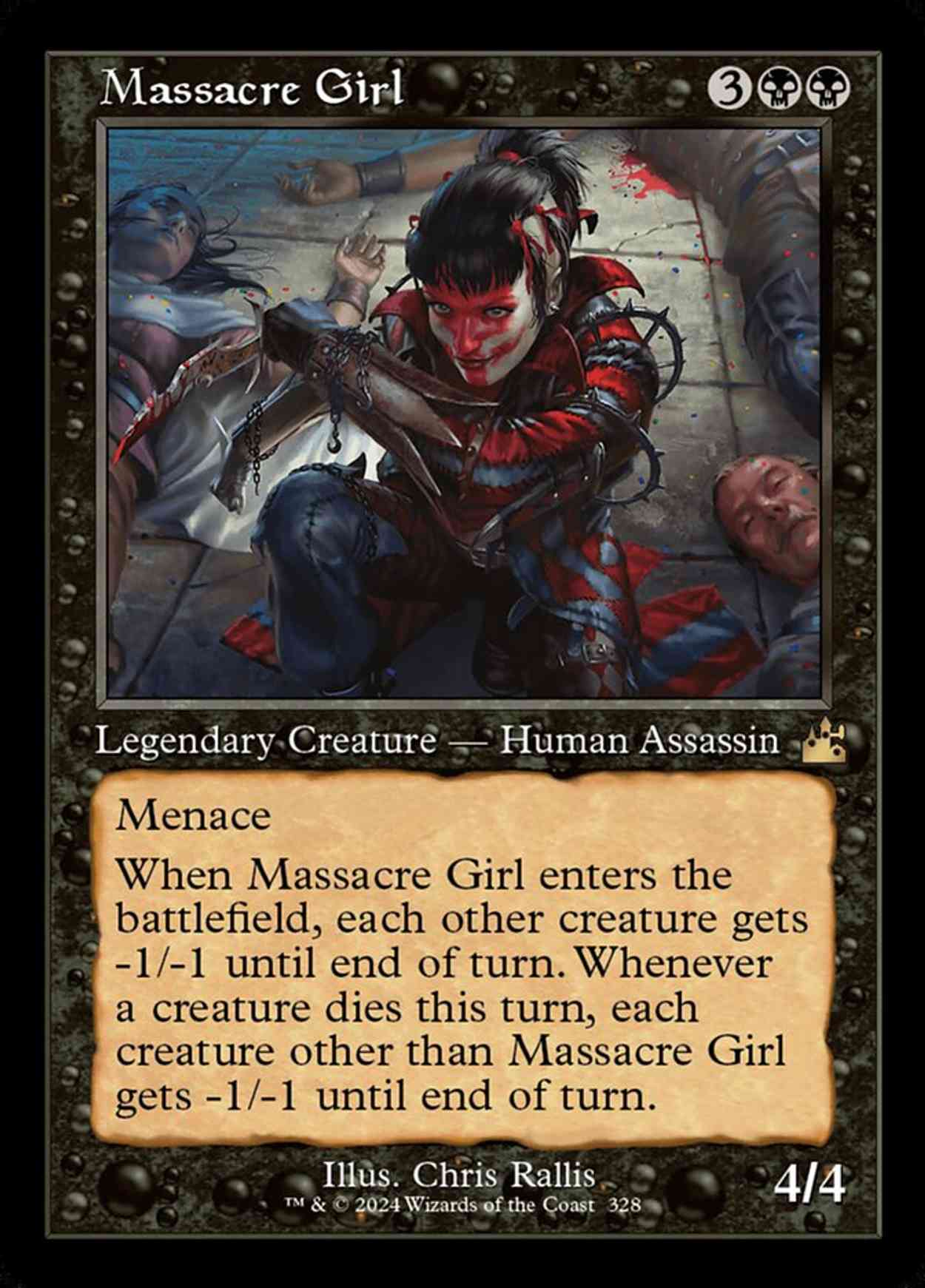 Massacre Girl (Retro Frame) magic card front