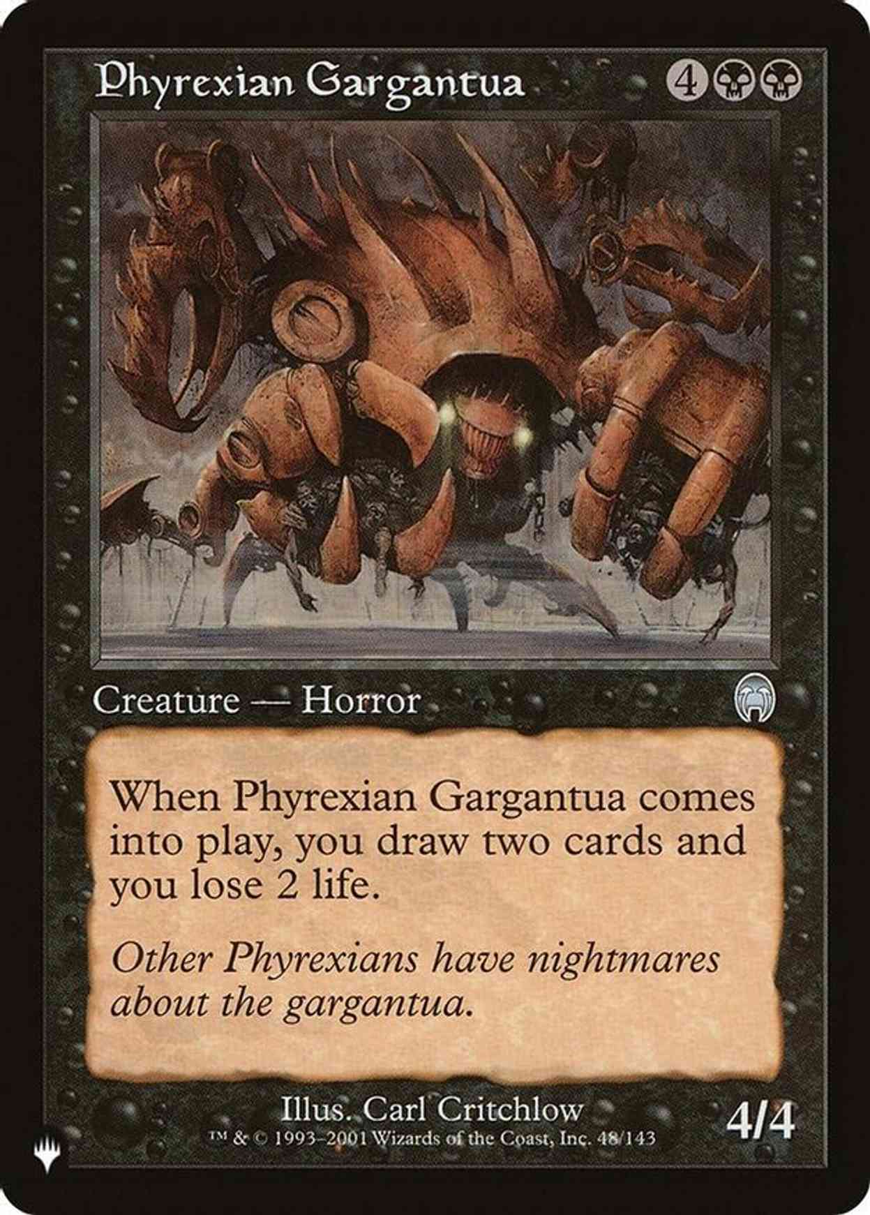 Phyrexian Gargantua magic card front